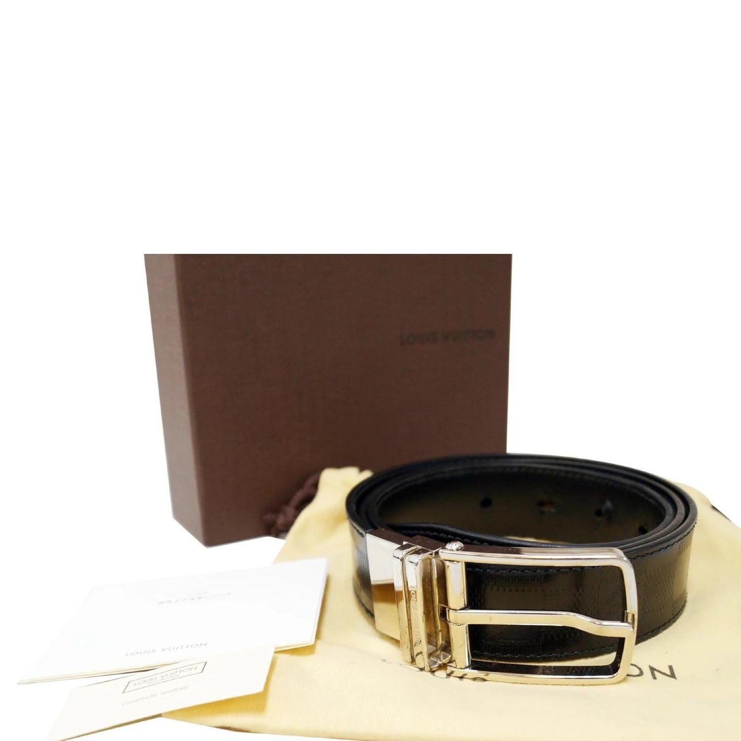 LOUIS VUITTON Damier Infini Ceinture Bosron Belt Size 95/38