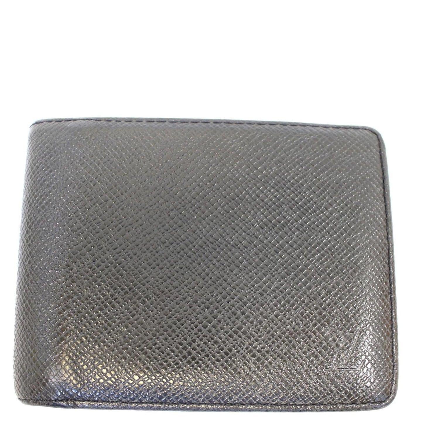 LOUIS VUITTON Slate Taiga Billfold Black Wallet - Sale