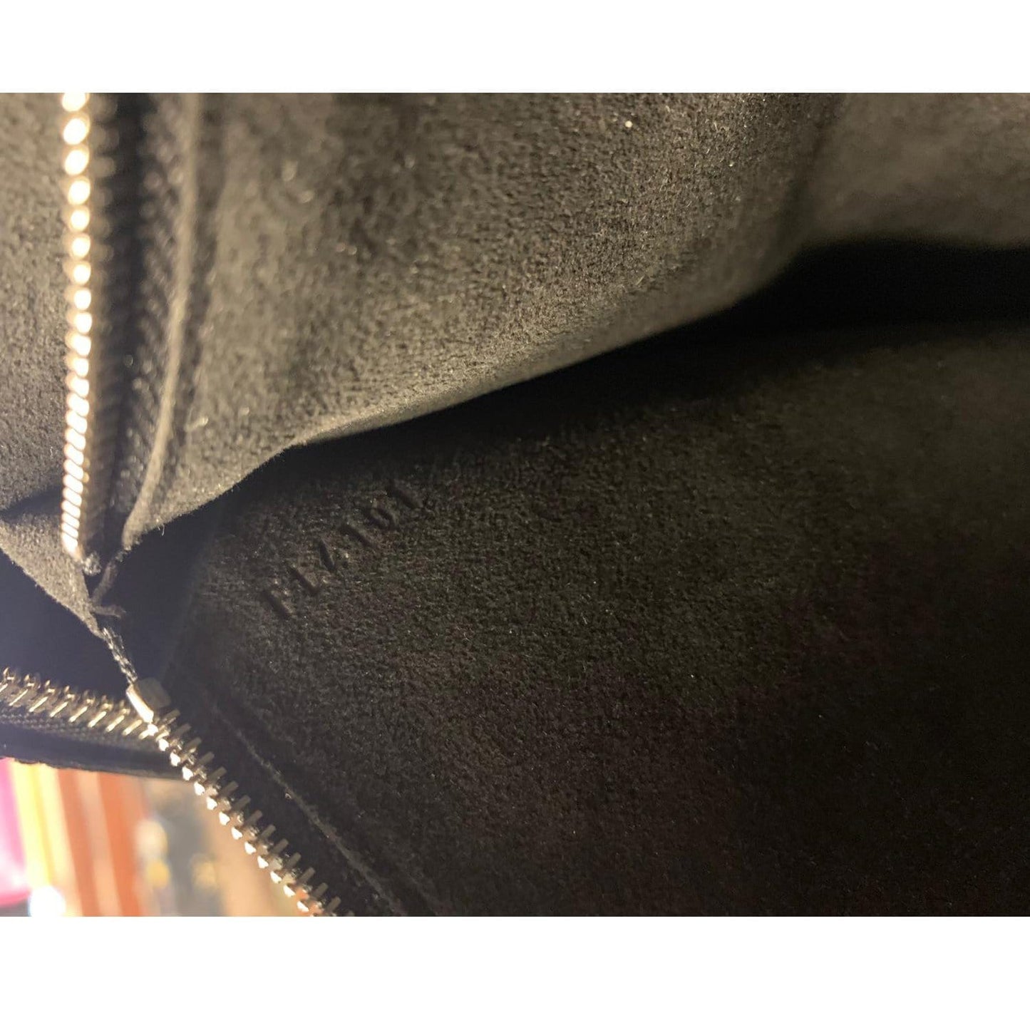 LOUIS VUITTON Pont-Neuf GM Epi Electric Leather Satchel Bag Black