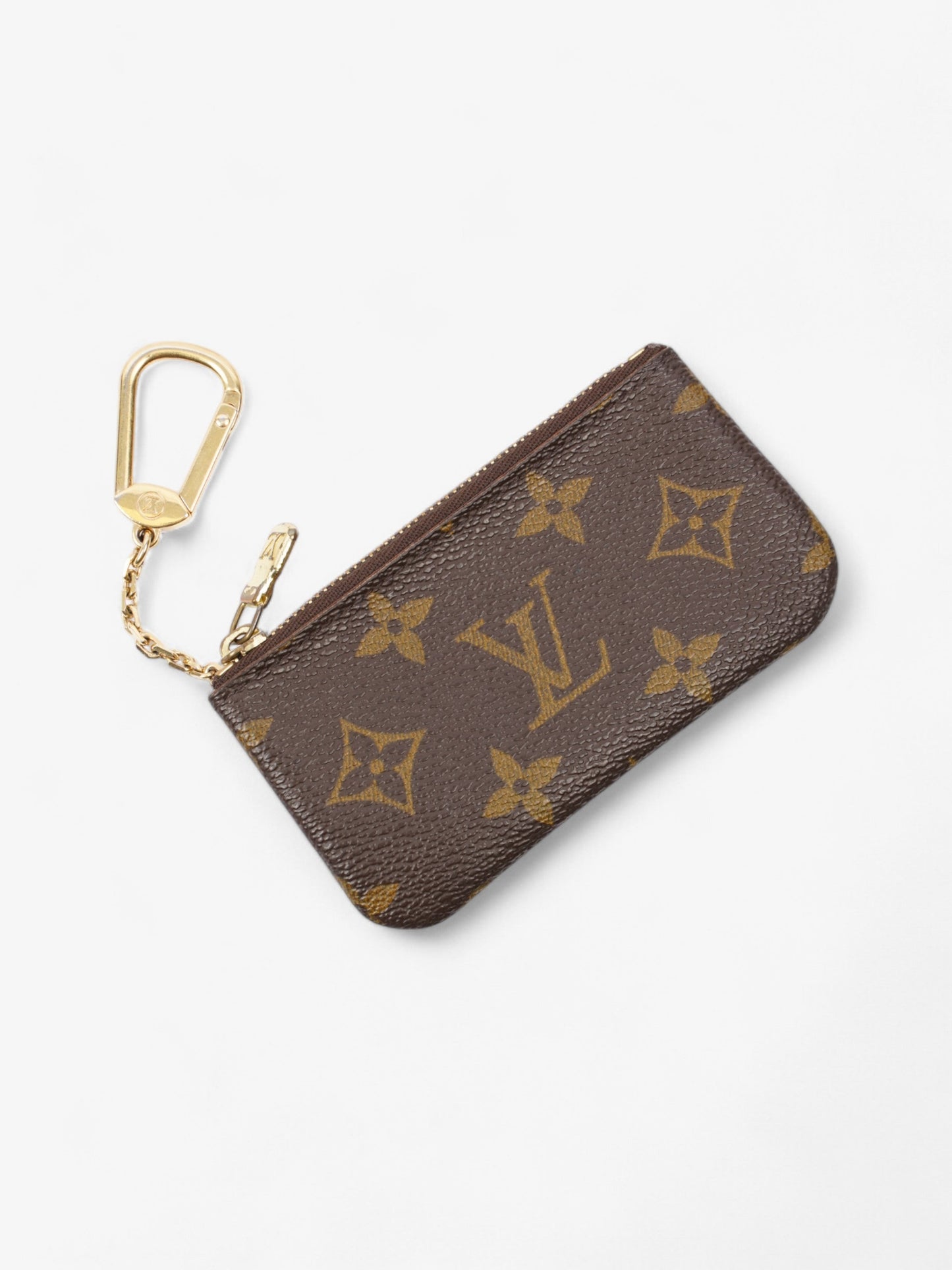 Louis Vuitton Key Pouch Monogram / Gold Canvas