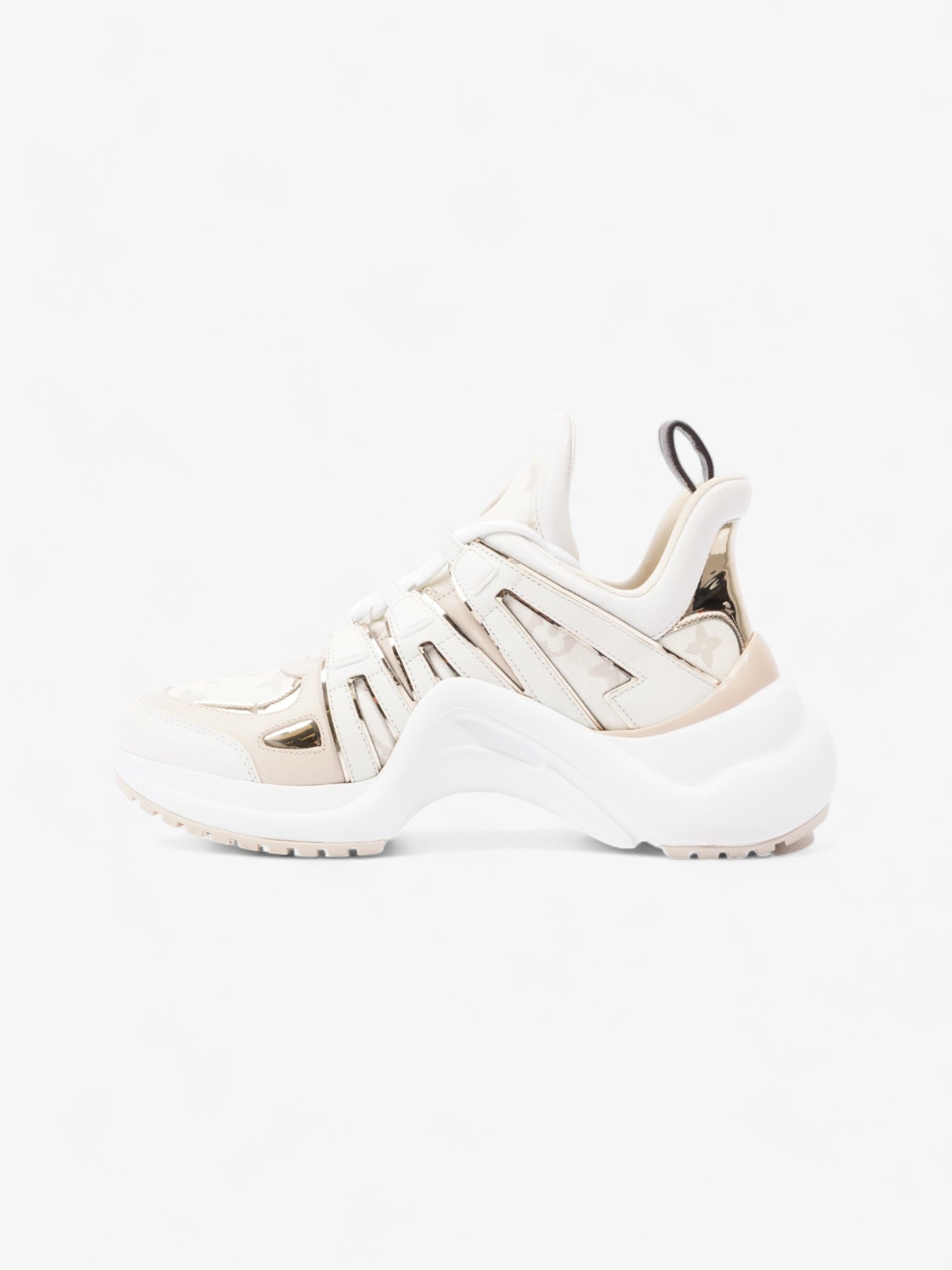 Louis Vuitton Archlight Sneakers White / Beige / Gold Canvas EU 40 UK 7