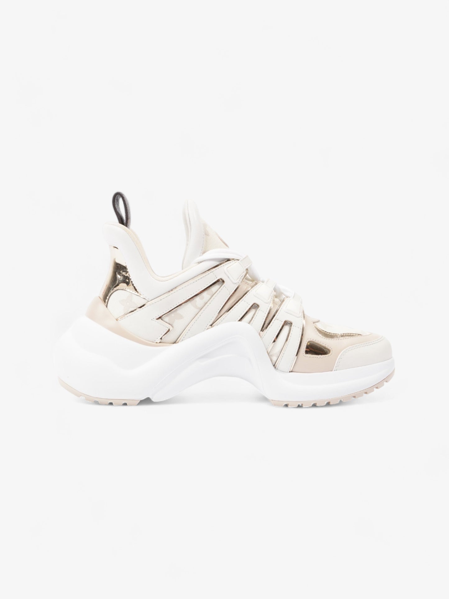 Louis Vuitton Archlight Sneakers White / Beige / Gold Canvas EU 40 UK 7