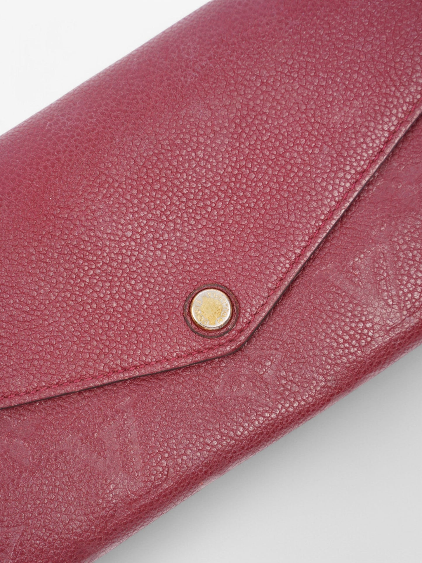 Louis Vuitton Sarah Wallet Raisin Empreinte Leather