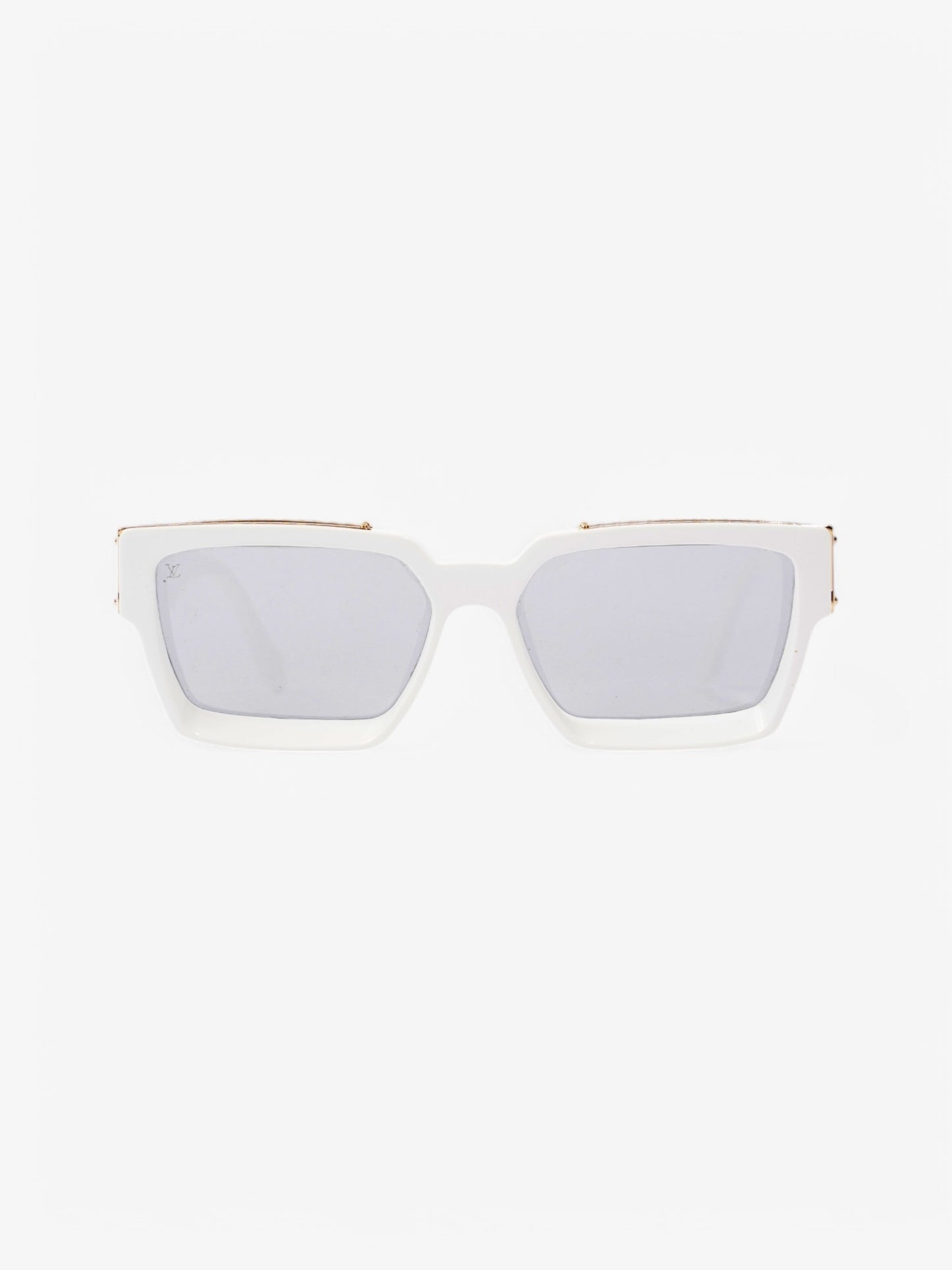 Louis Vuitton 1.1 Millionaires Sunglasses White / Gold Acetate 145mm