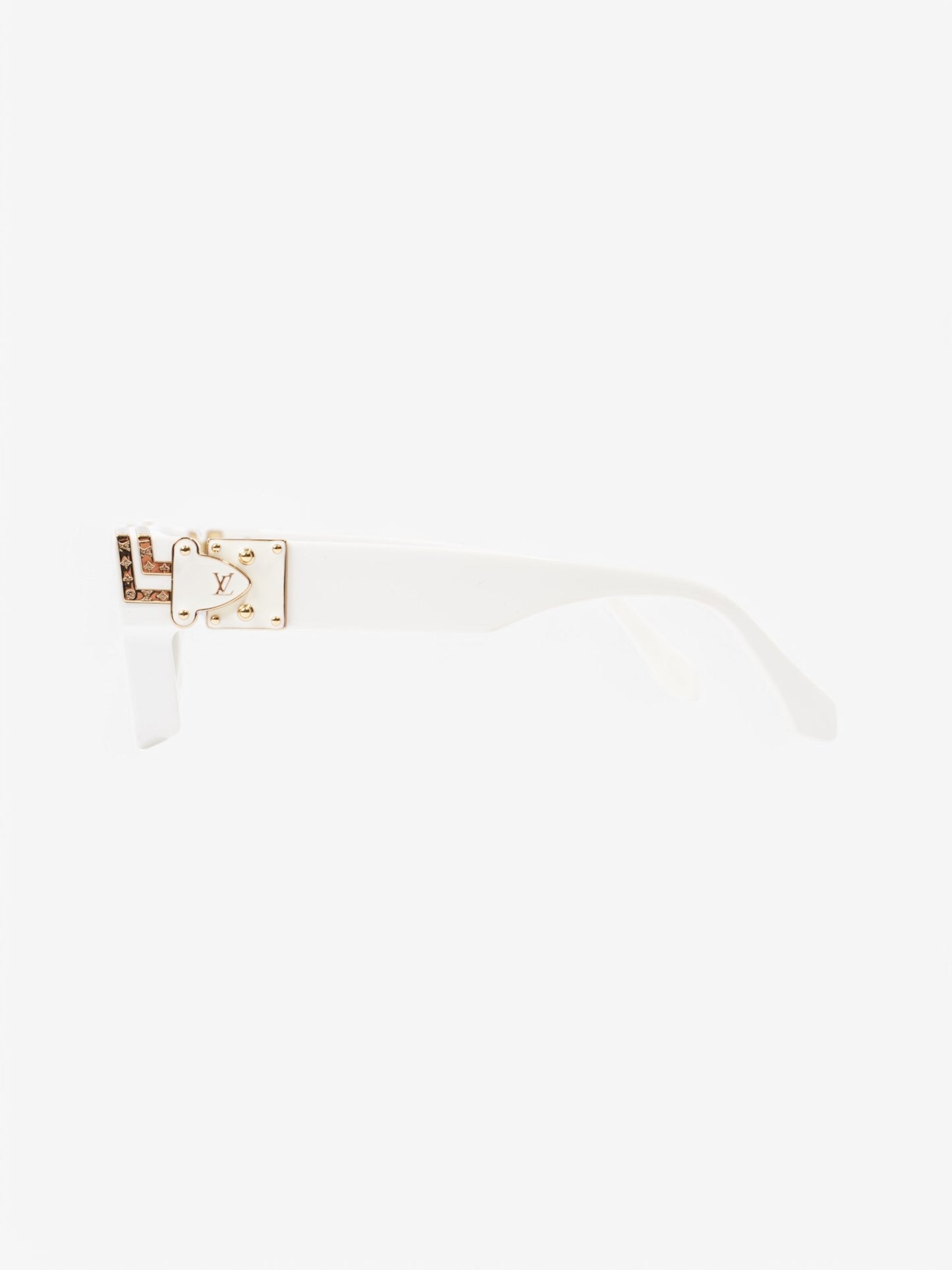 Louis Vuitton 1.1 Millionaires Sunglasses White / Gold Acetate 145mm