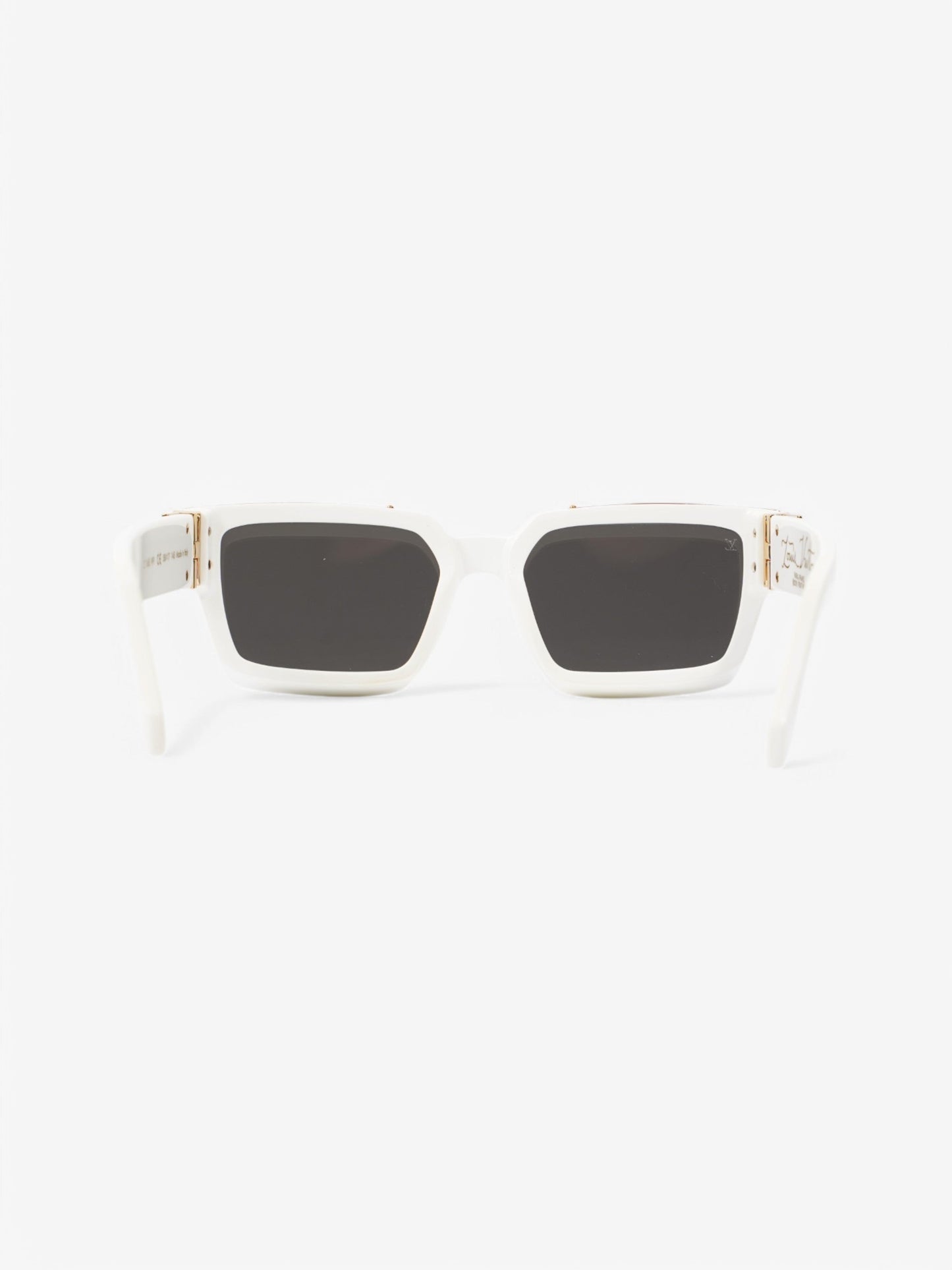 Louis Vuitton 1.1 Millionaires Sunglasses White / Gold Acetate 145mm