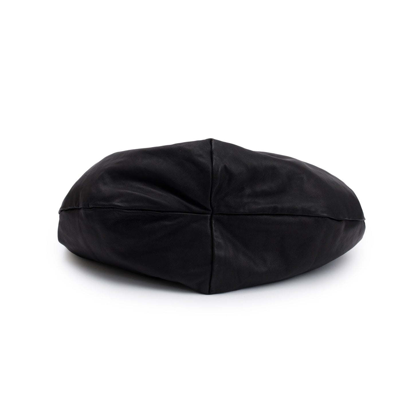 Valentino Black Calfskin Leather Bow Hobo