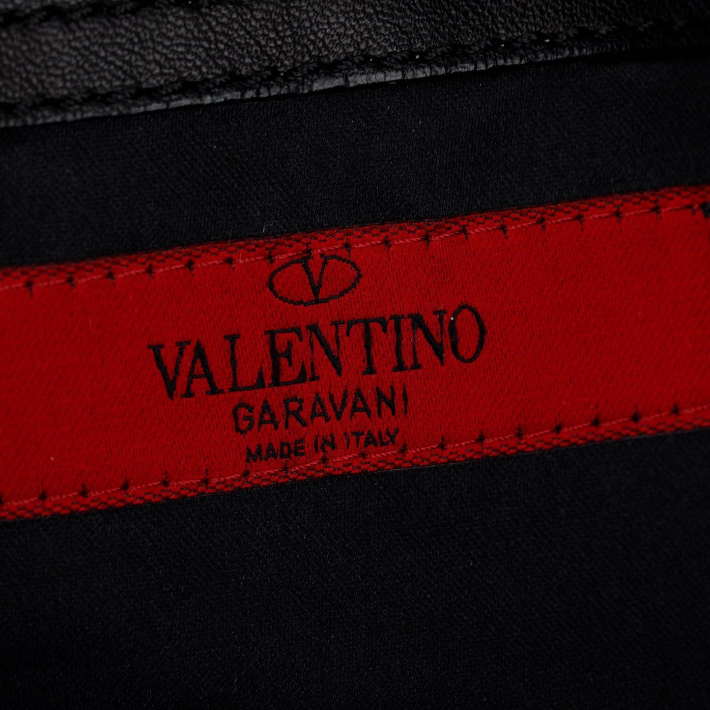 Valentino Black Calfskin Leather Bow Hobo
