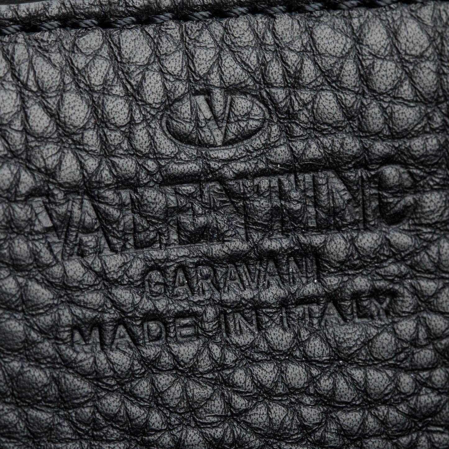 Valentino Black Calfskin Leather Rockstud Tote Bag
