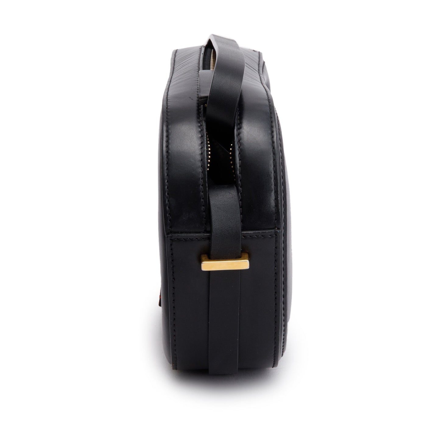 Valentino Black Calfskin Leather Vlogo Walk Crossbody Bag
