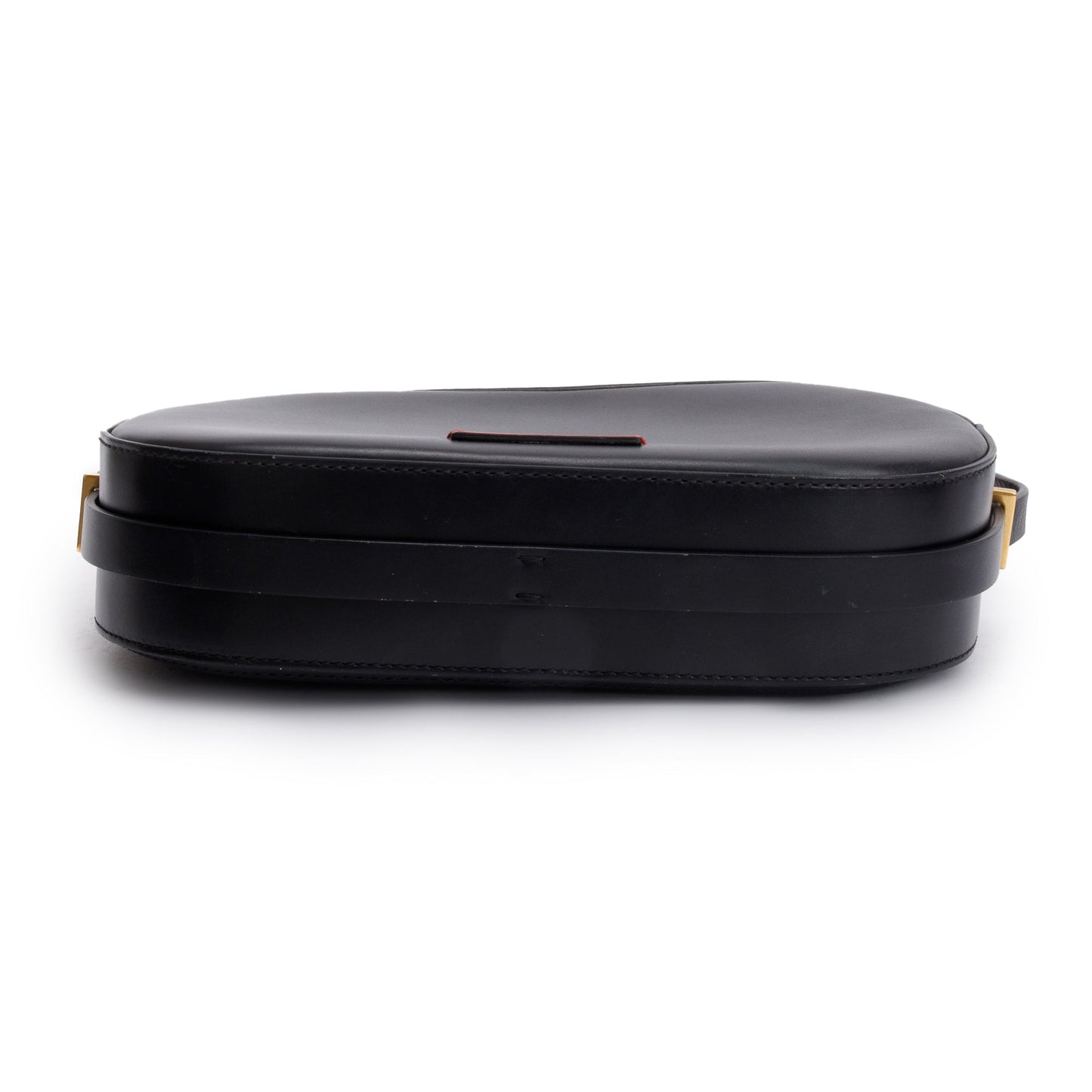 Valentino Black Calfskin Leather Vlogo Walk Crossbody Bag