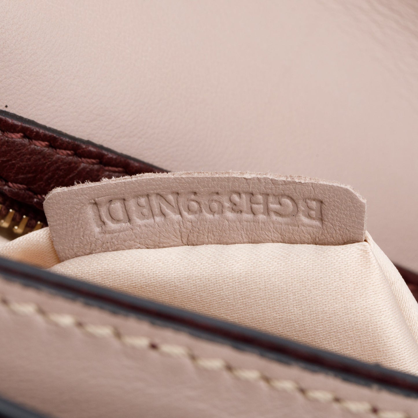 Valentino Burgundy Smooth Calfskin Leather Rockstud Wristlet Clutch