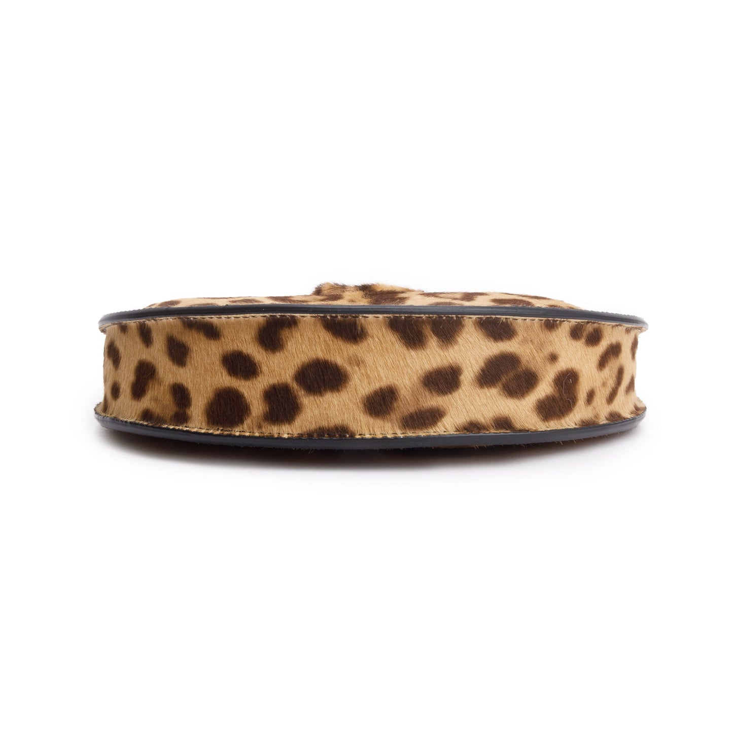 Valentino Calf Hair Leopard Print Mini Vlogo Hobo Bag