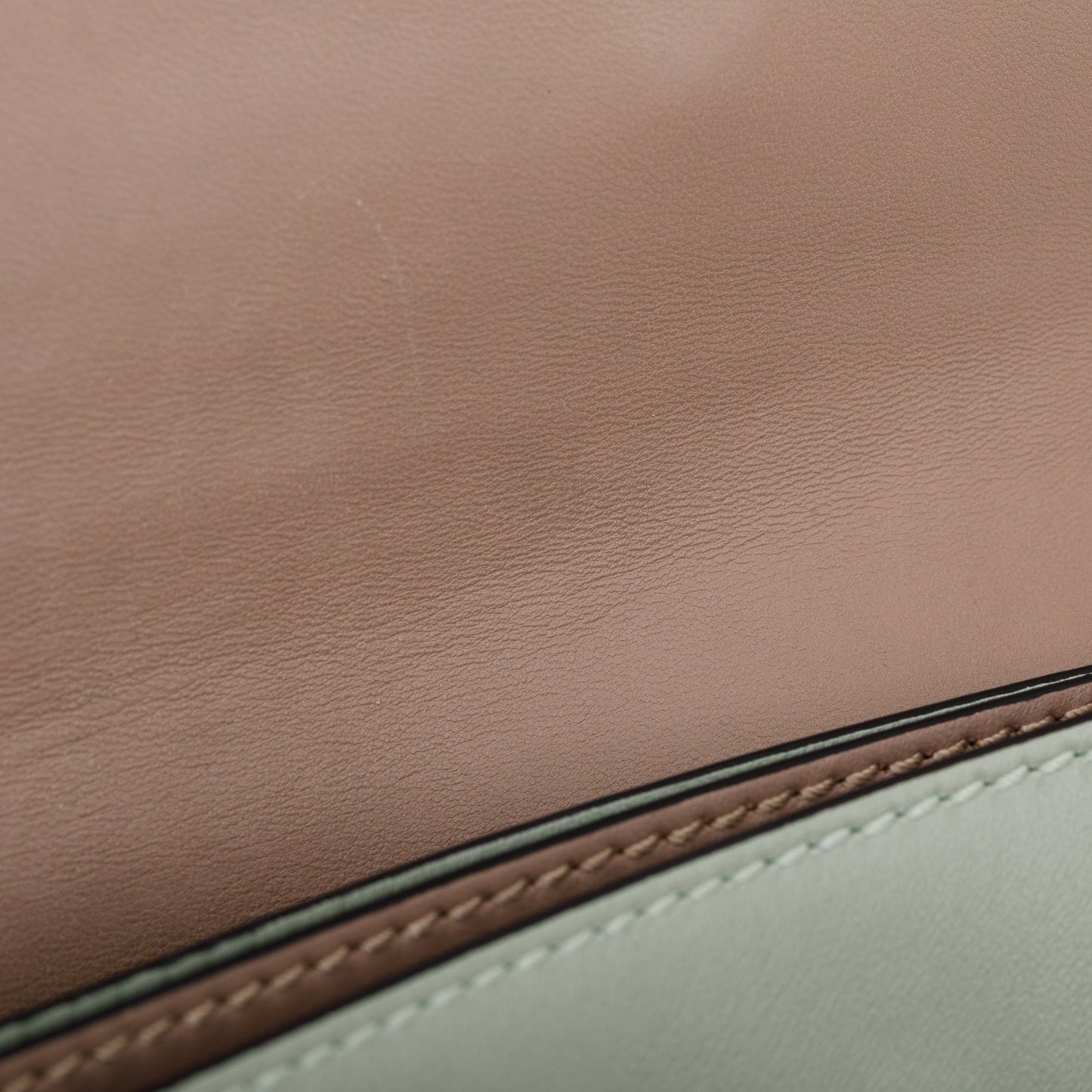 Valentino Green Calfskin Leather Rockstud Wristlet Clutch