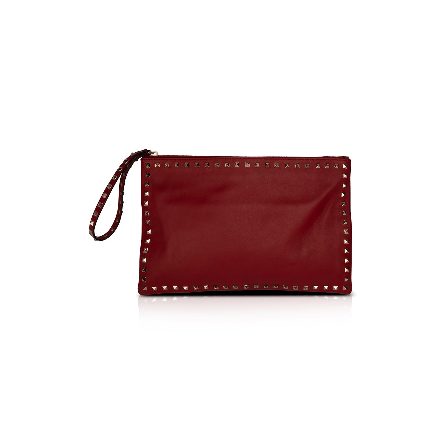 Valentino Large Rockstud Leather Clutch