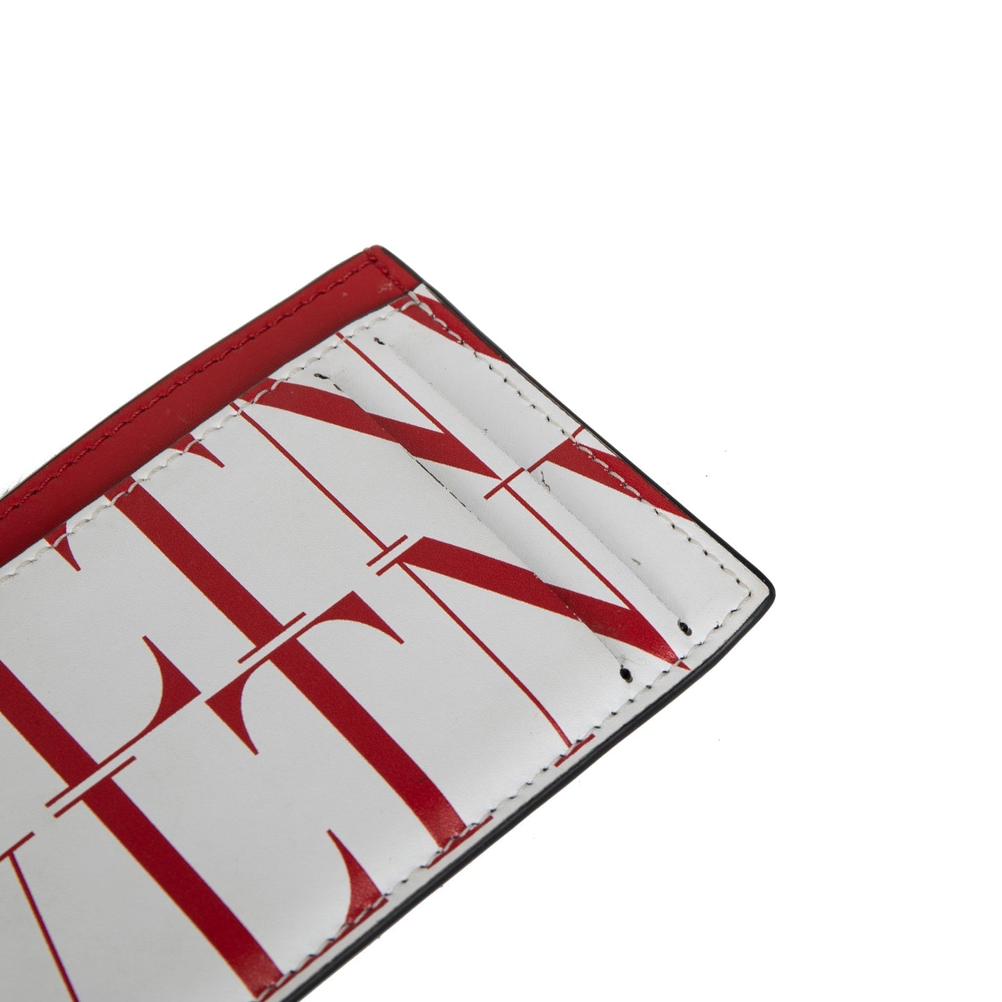 Valentino Leather Logo Card Holder