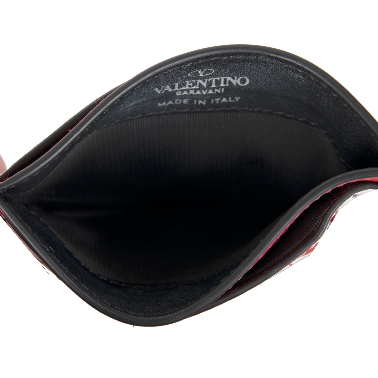 Valentino Leather Logo Card Holder