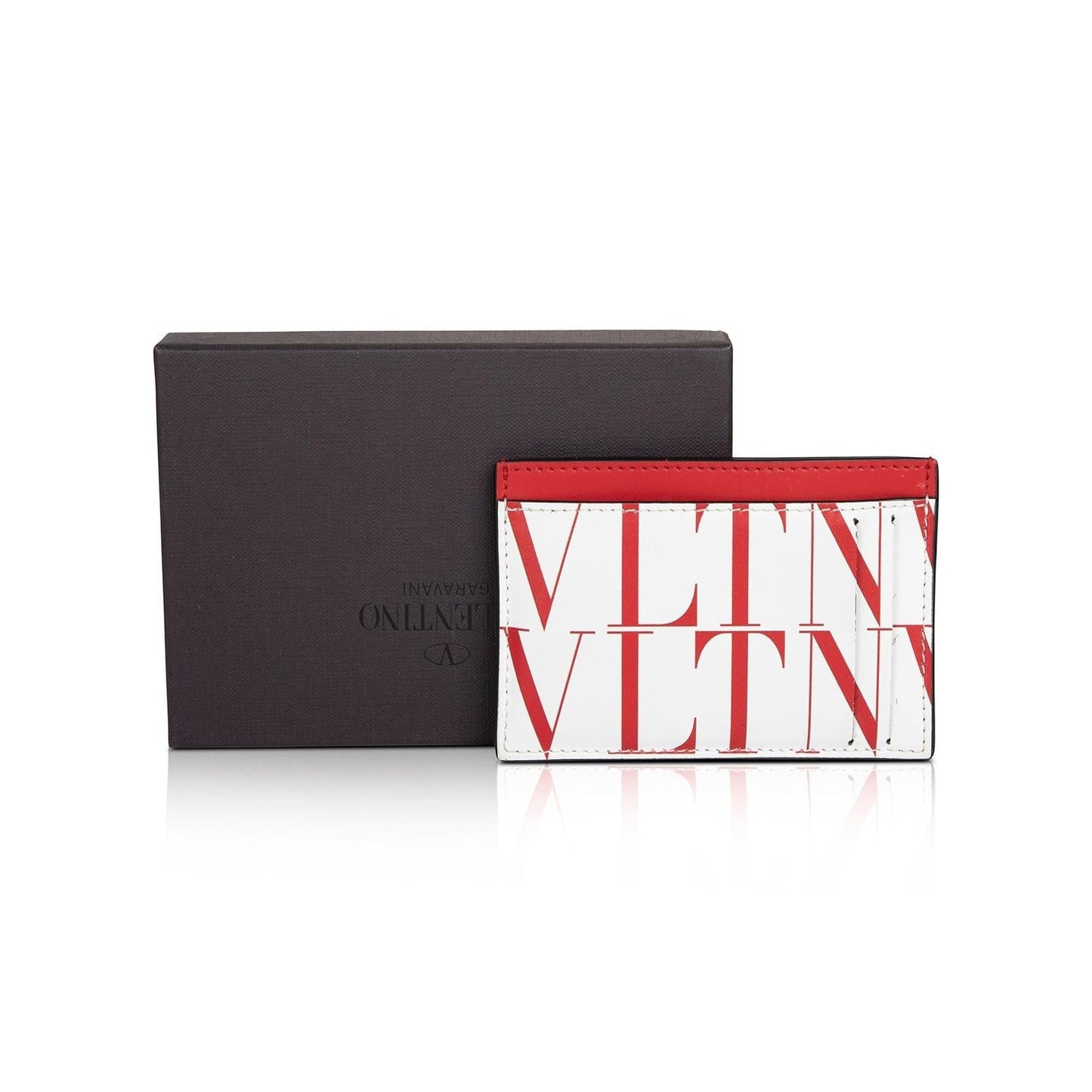 Valentino Leather Logo Card Holder