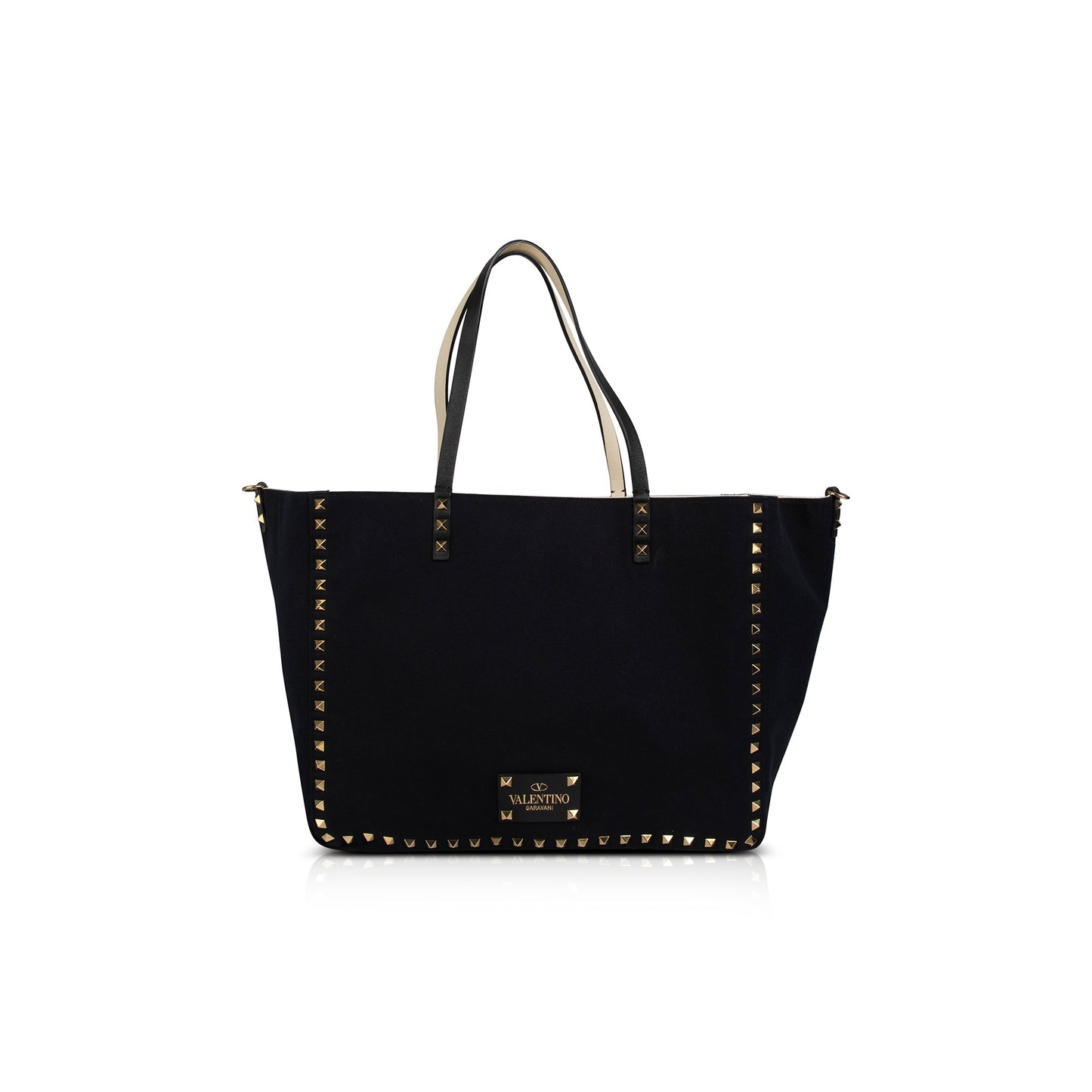 Valentino Medium Canvas Reversible Rockstud Tote