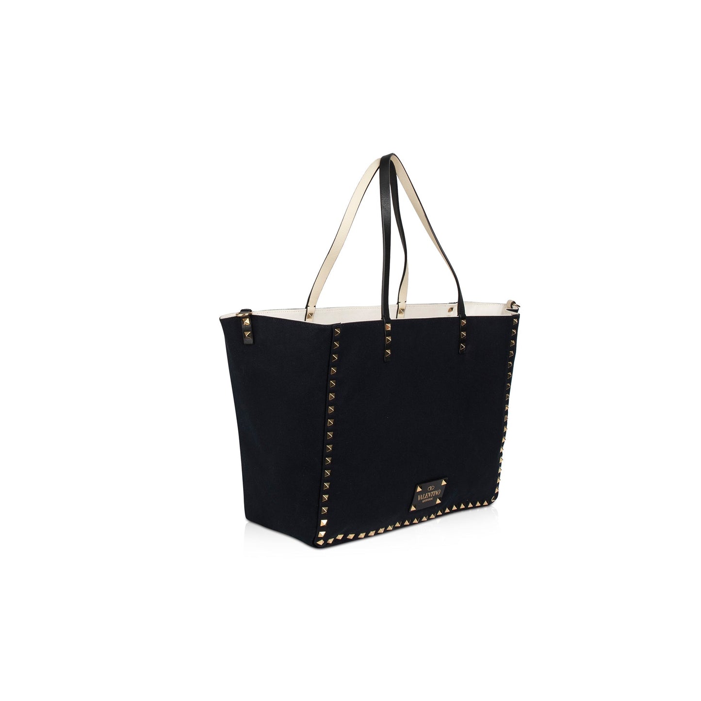 Valentino Medium Canvas Reversible Rockstud Tote