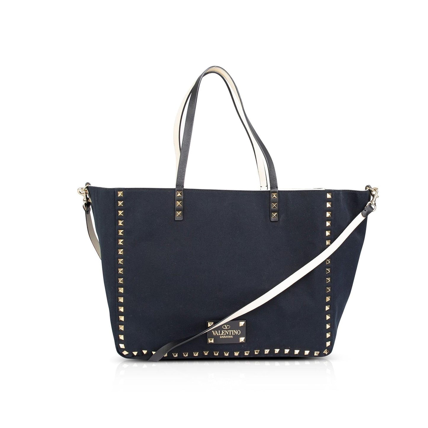 Valentino Medium Canvas Reversible Rockstud Tote