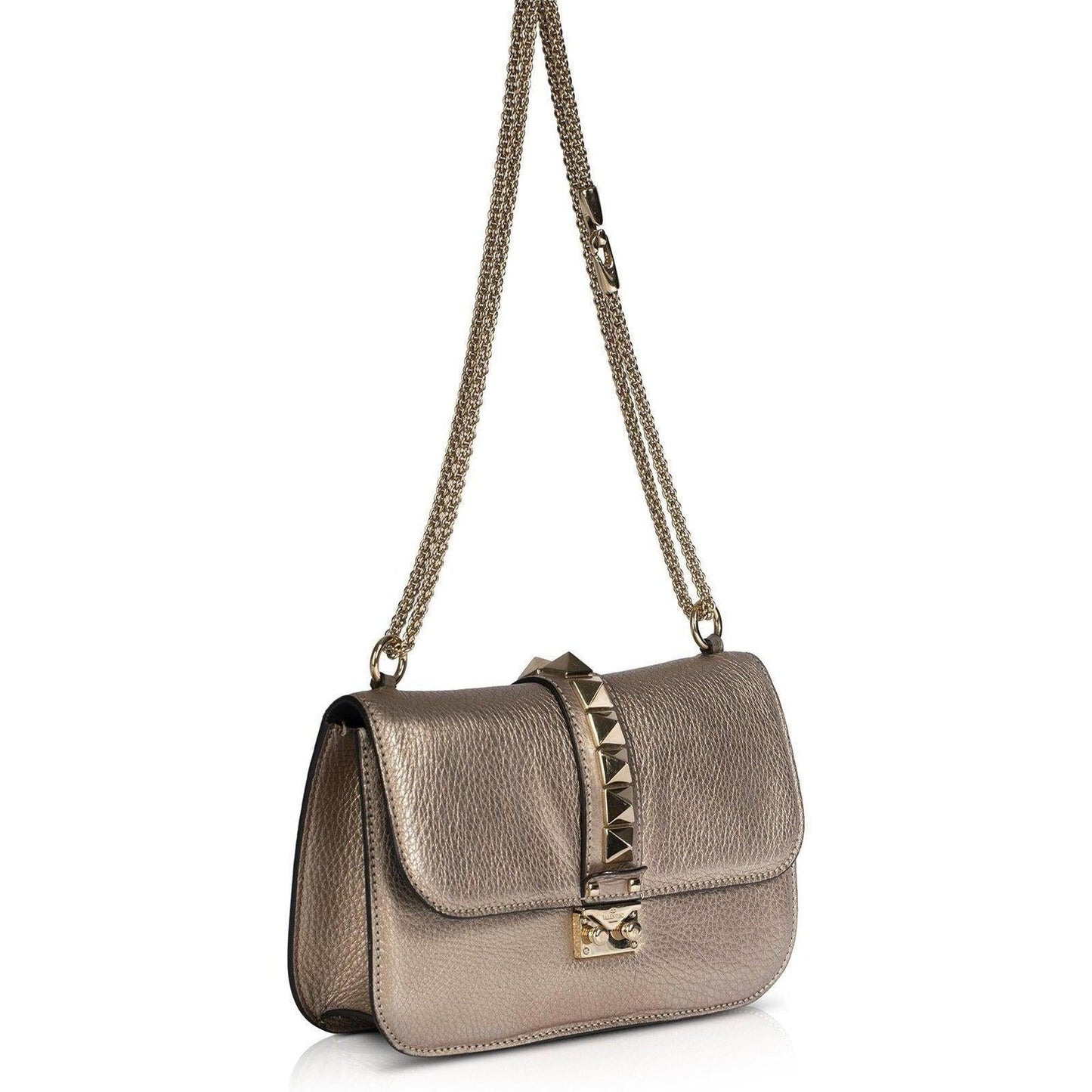 Valentino Medium Glam Lock Shoulder Bag