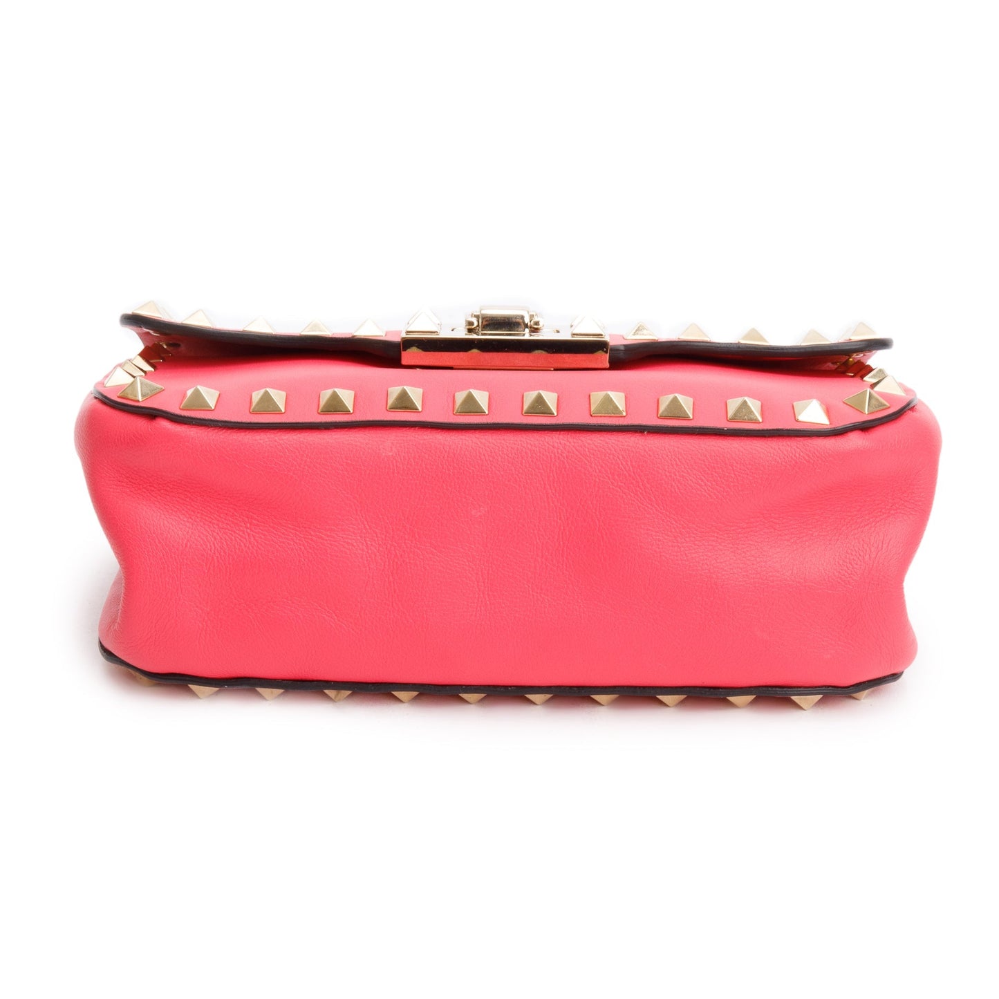 Valentino Pink Calfskin Leather Rockstud Crossbody Bag