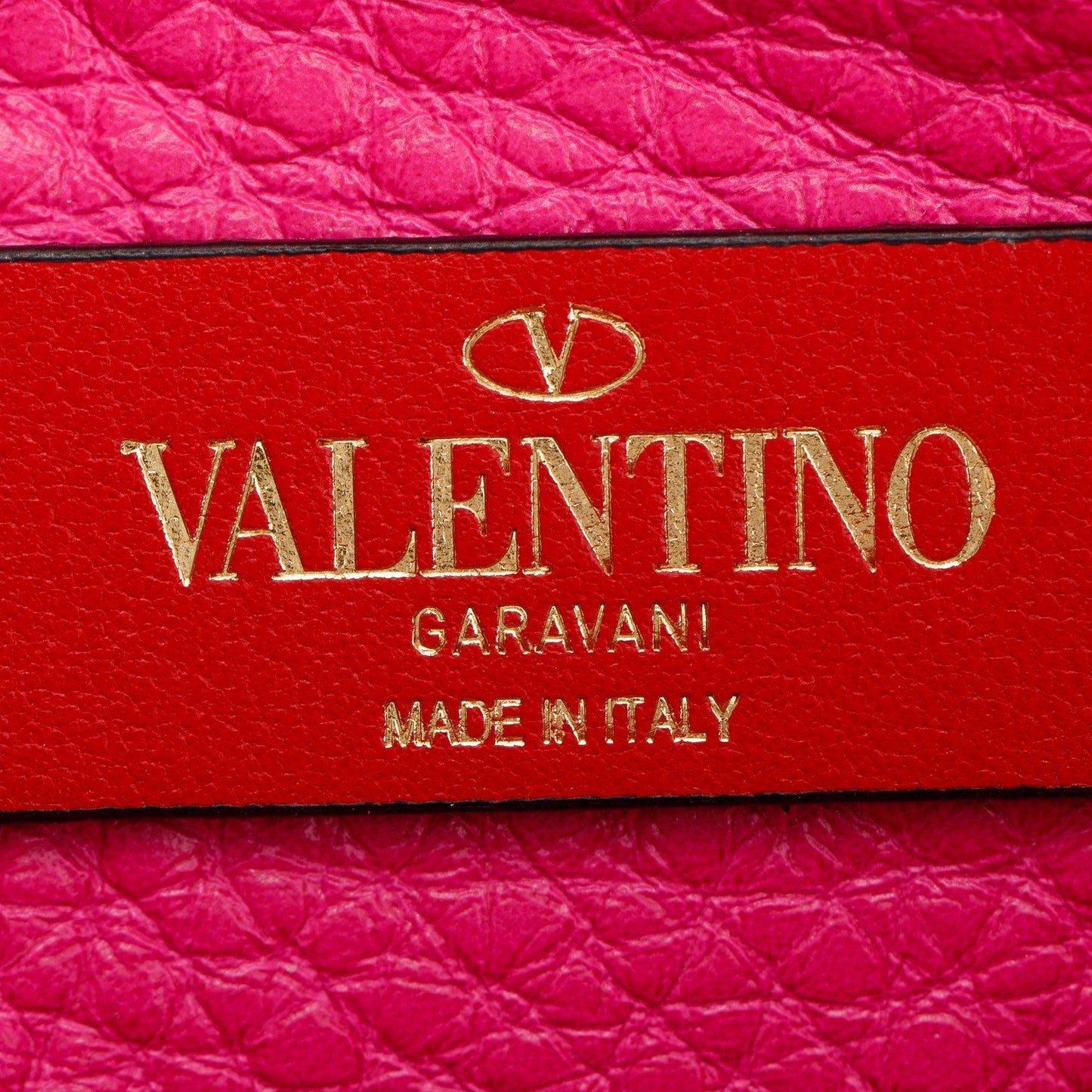Valentino Pink Grainy Calfskin Leather Small Rockstud Crossbody Bag