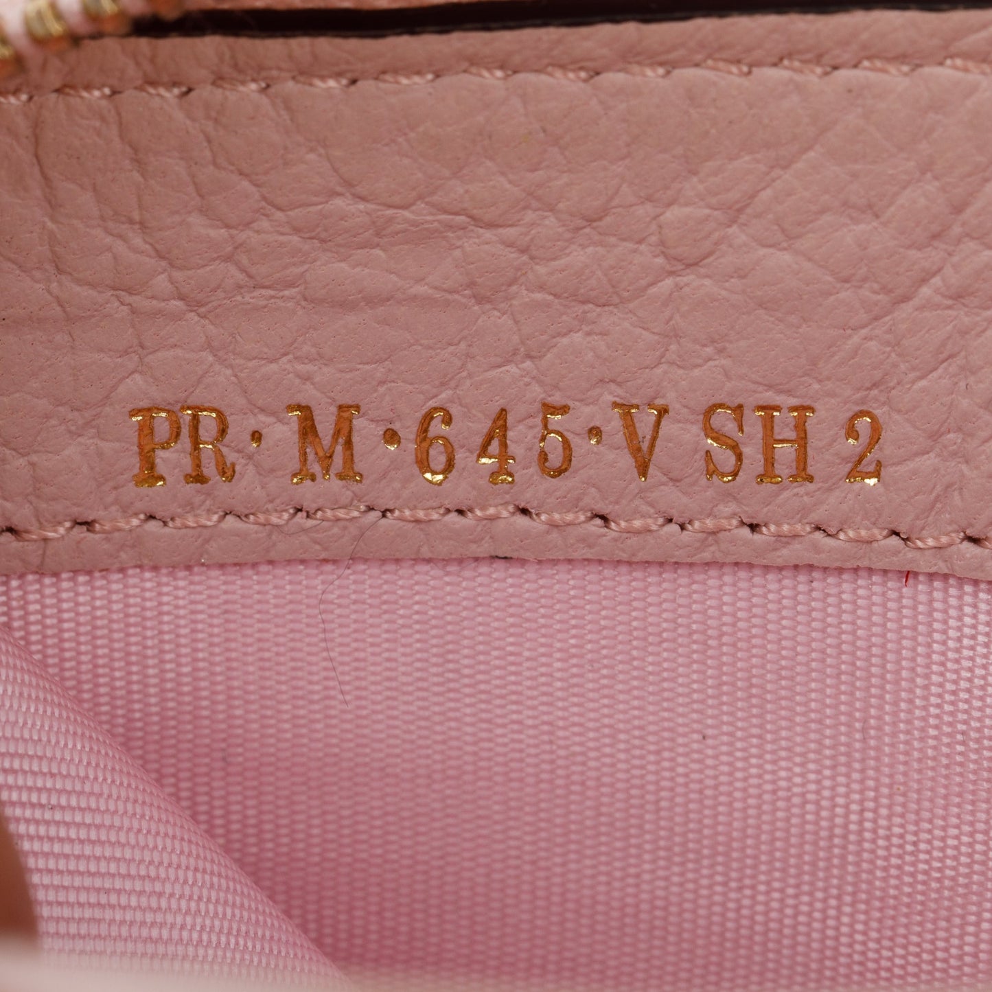 Valentino Pink Pebbled Calfskin Rockstud Zip Around Wallet