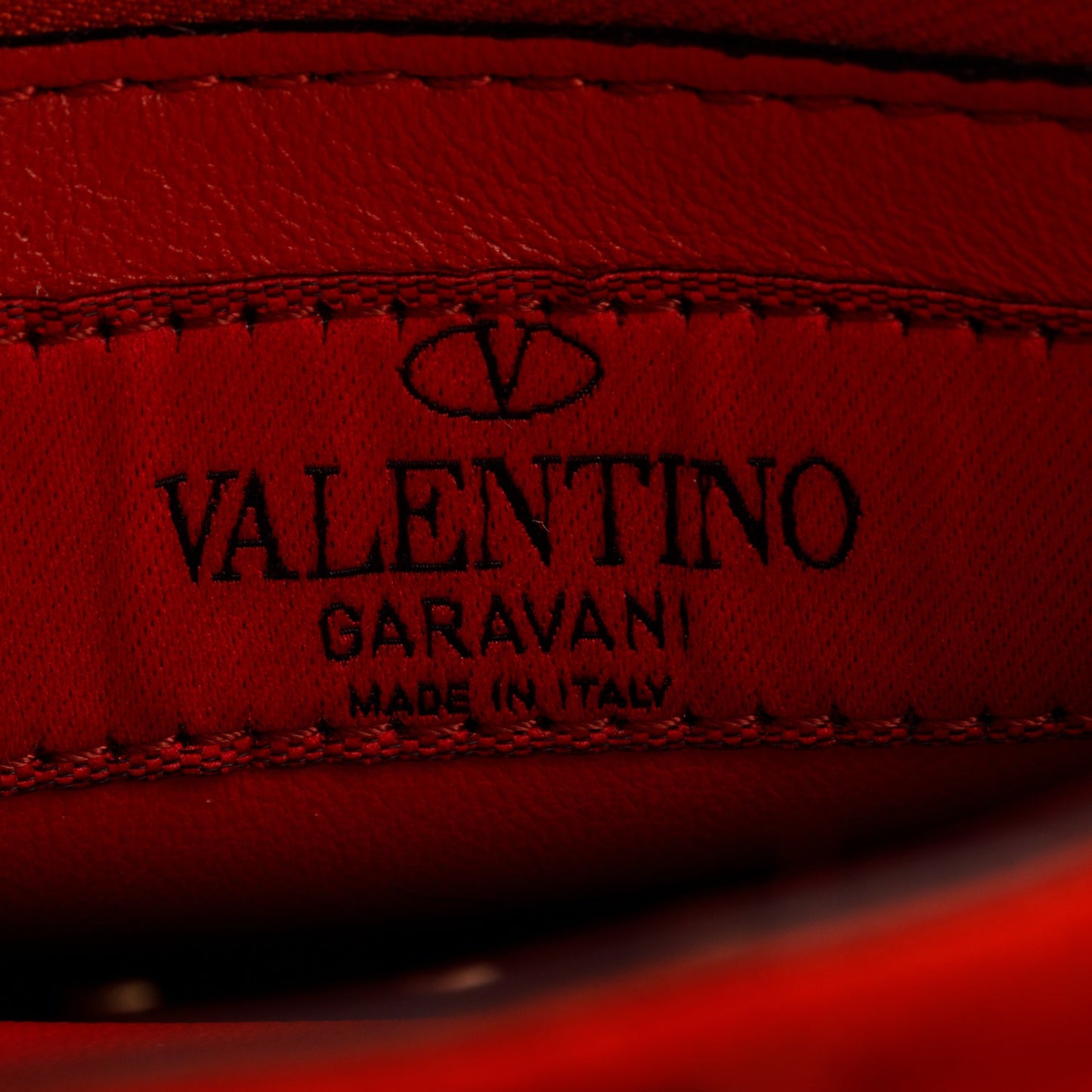 Valentino Red/Pink Leather Mink Spike Rockstud Spike Flap Shoulder Bag