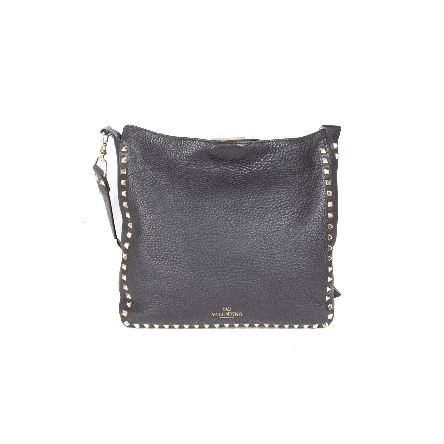Valentino Rockstud Flip-Lock Messenger Bag