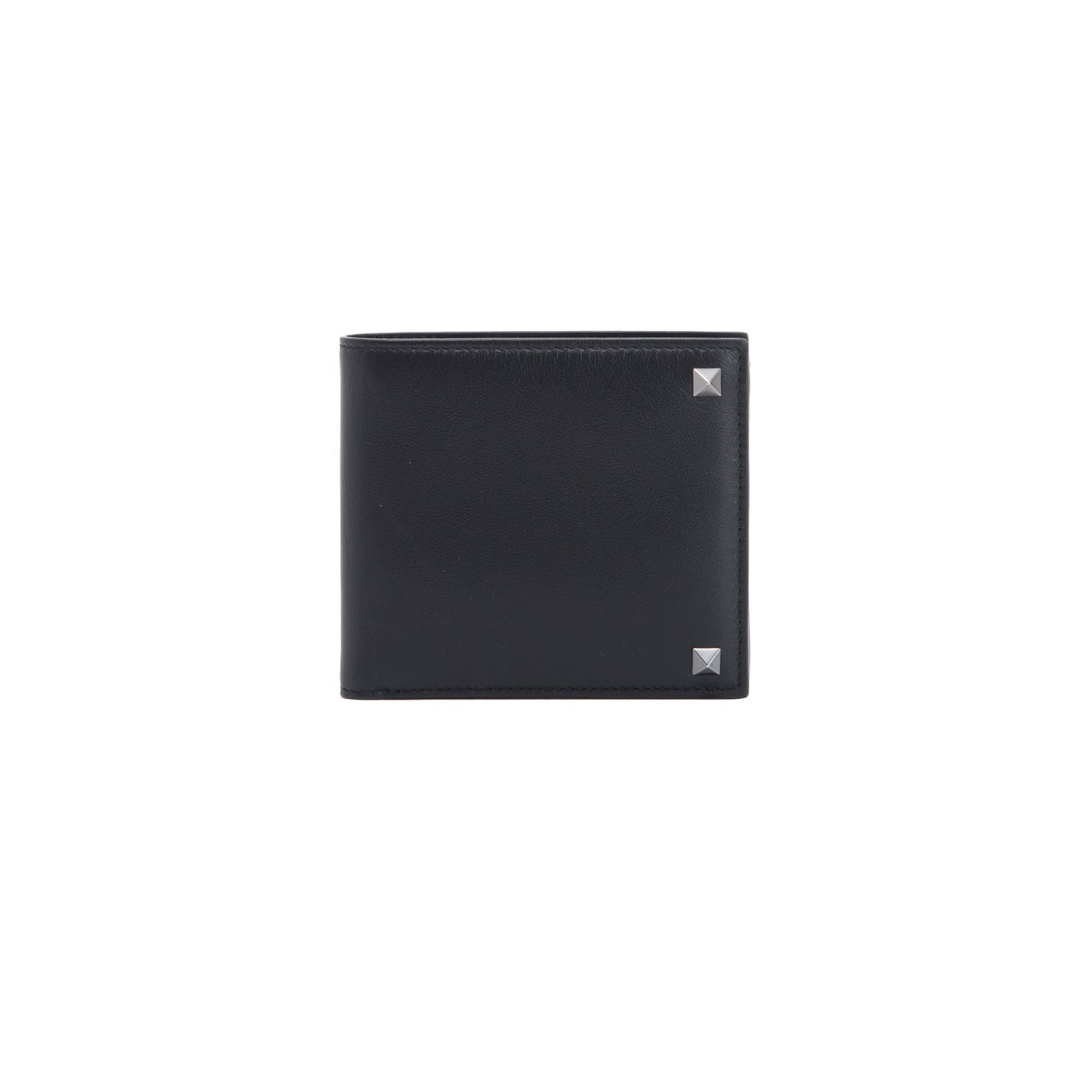 Valentino Rockstud Leather Bifold Wallet