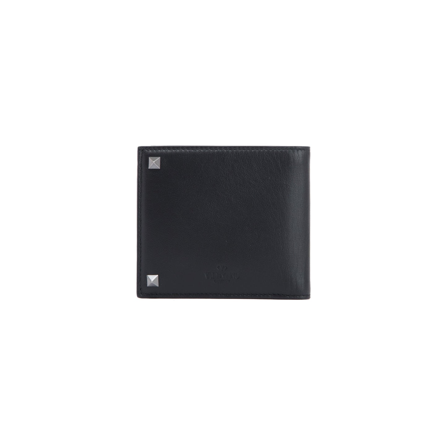 Valentino Rockstud Leather Bifold Wallet