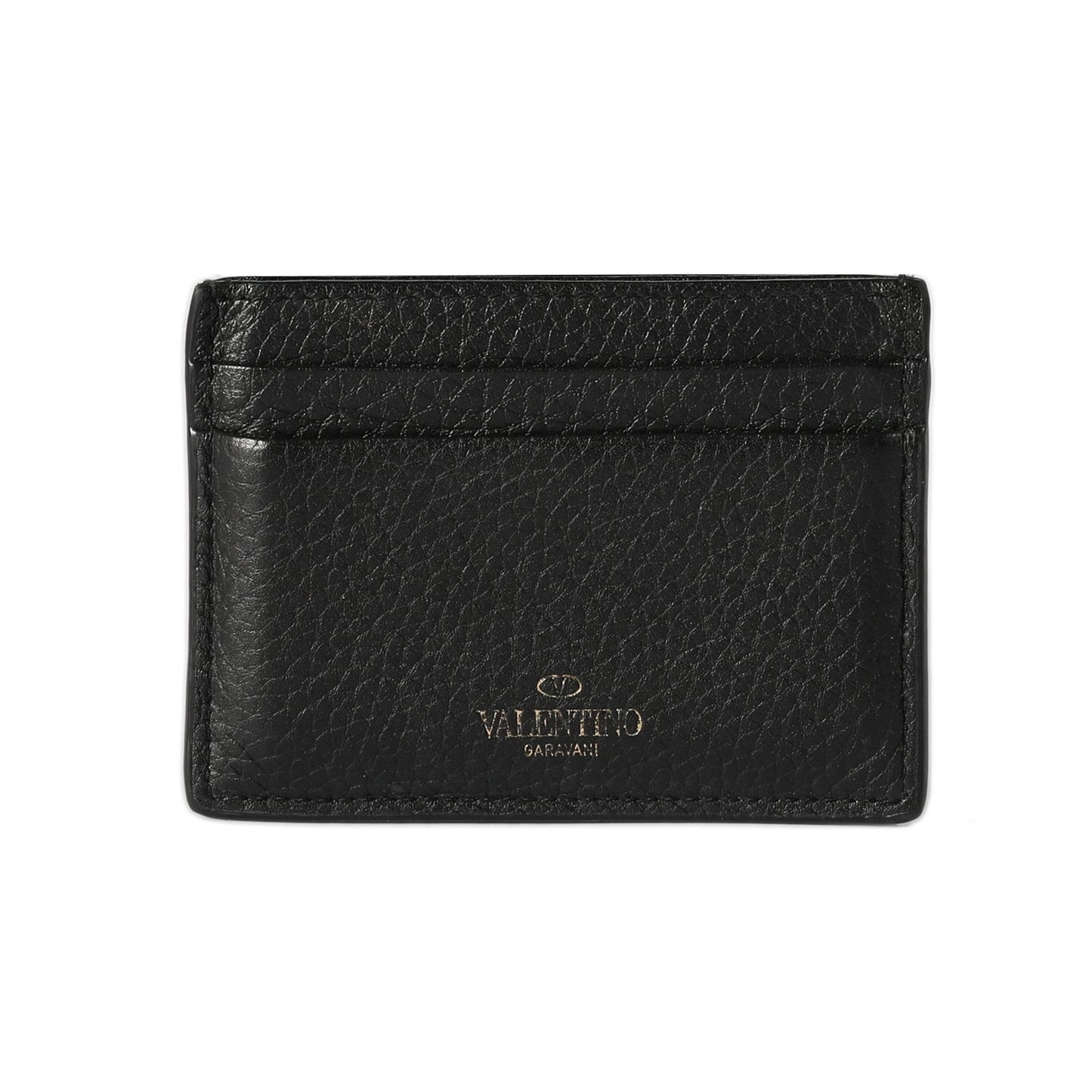 Valentino Rockstud Leather Card Holder