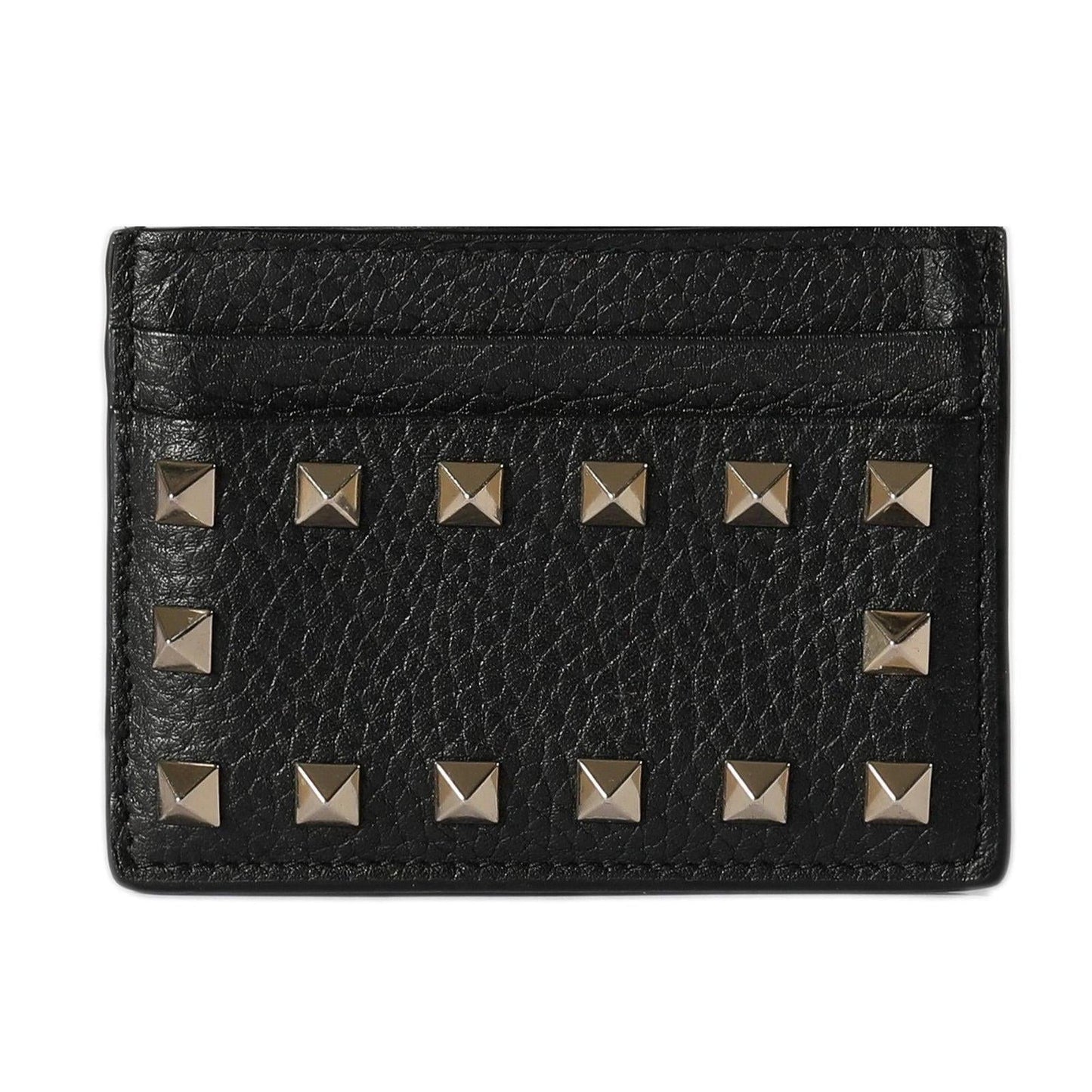 Valentino Rockstud Leather Card Holder