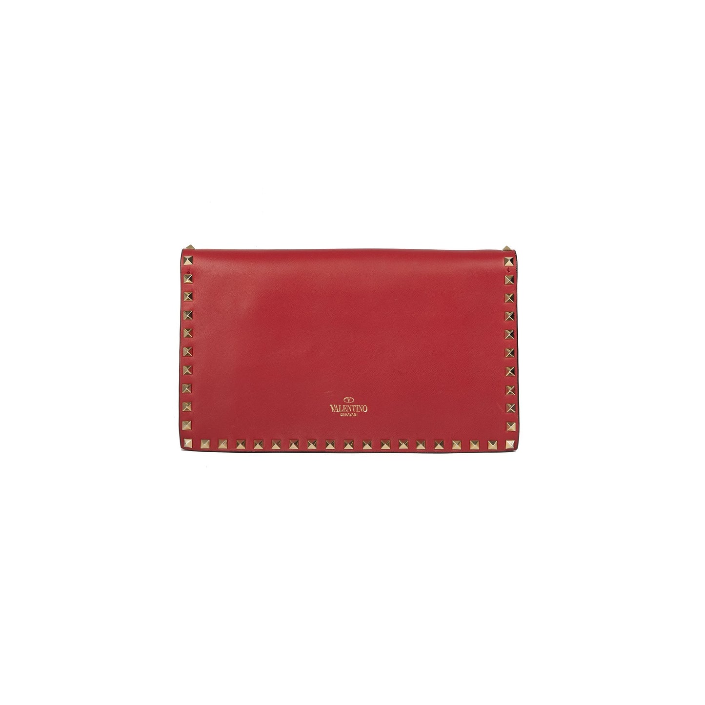 Valentino Rockstud Leather Clutch