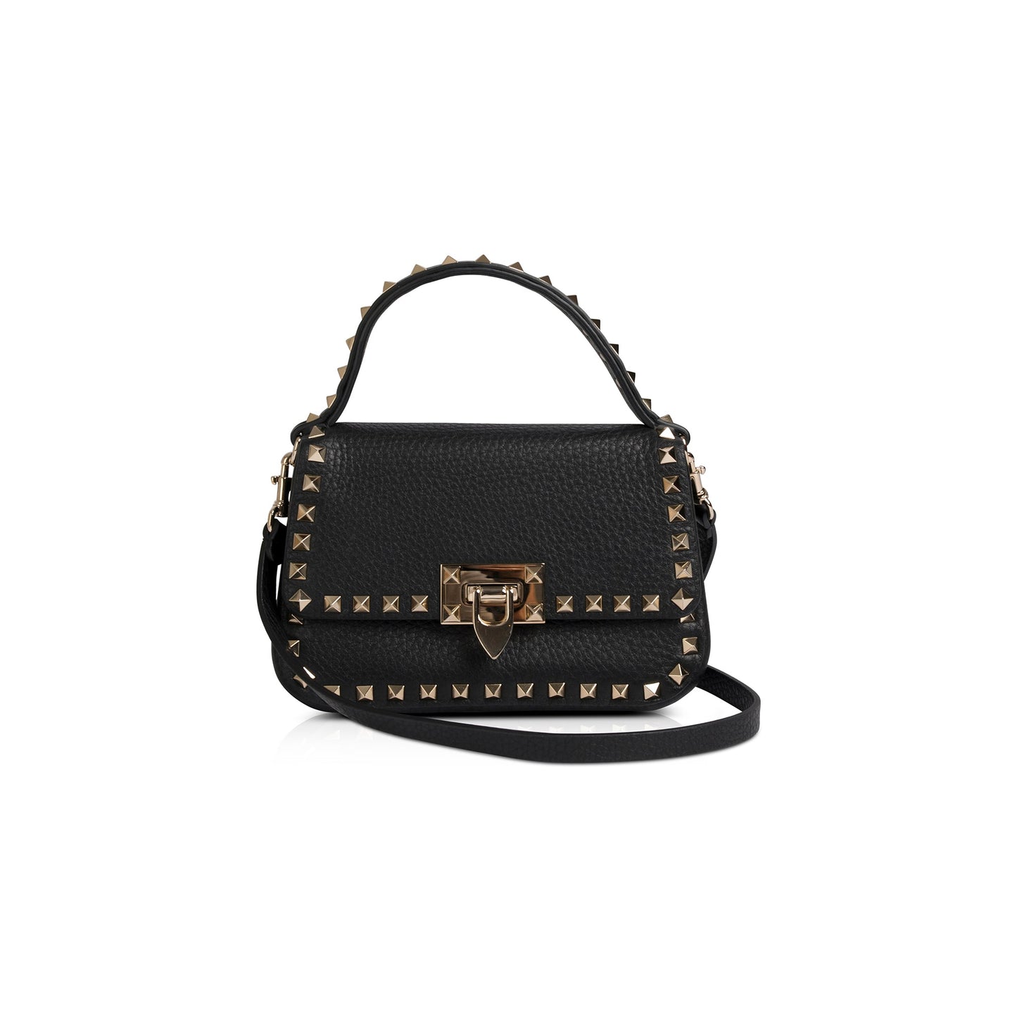 Valentino Small Rockstud Top Handle Crossbody Bag