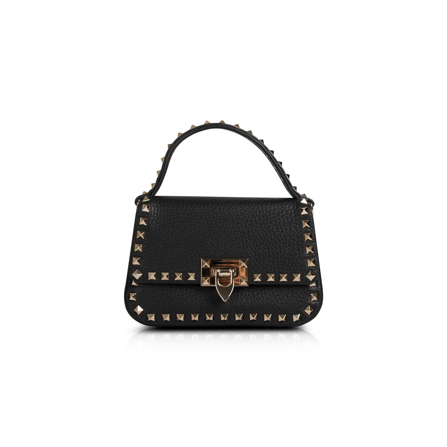Valentino Small Rockstud Top Handle Crossbody Bag