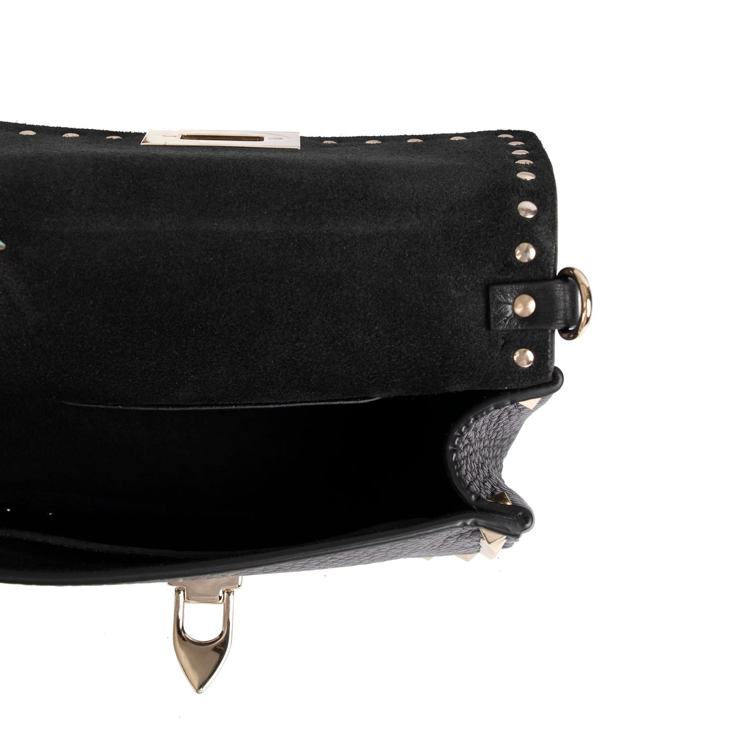 Valentino Small Rockstud Top Handle Crossbody Bag