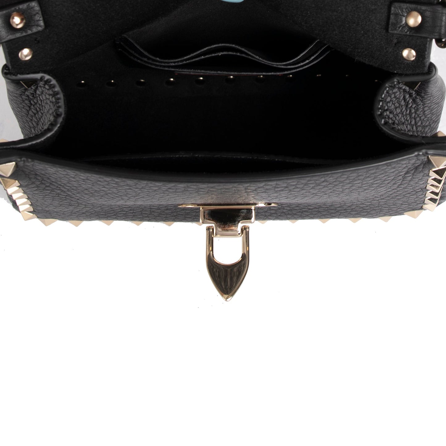Valentino Small Rockstud Top Handle Crossbody Bag