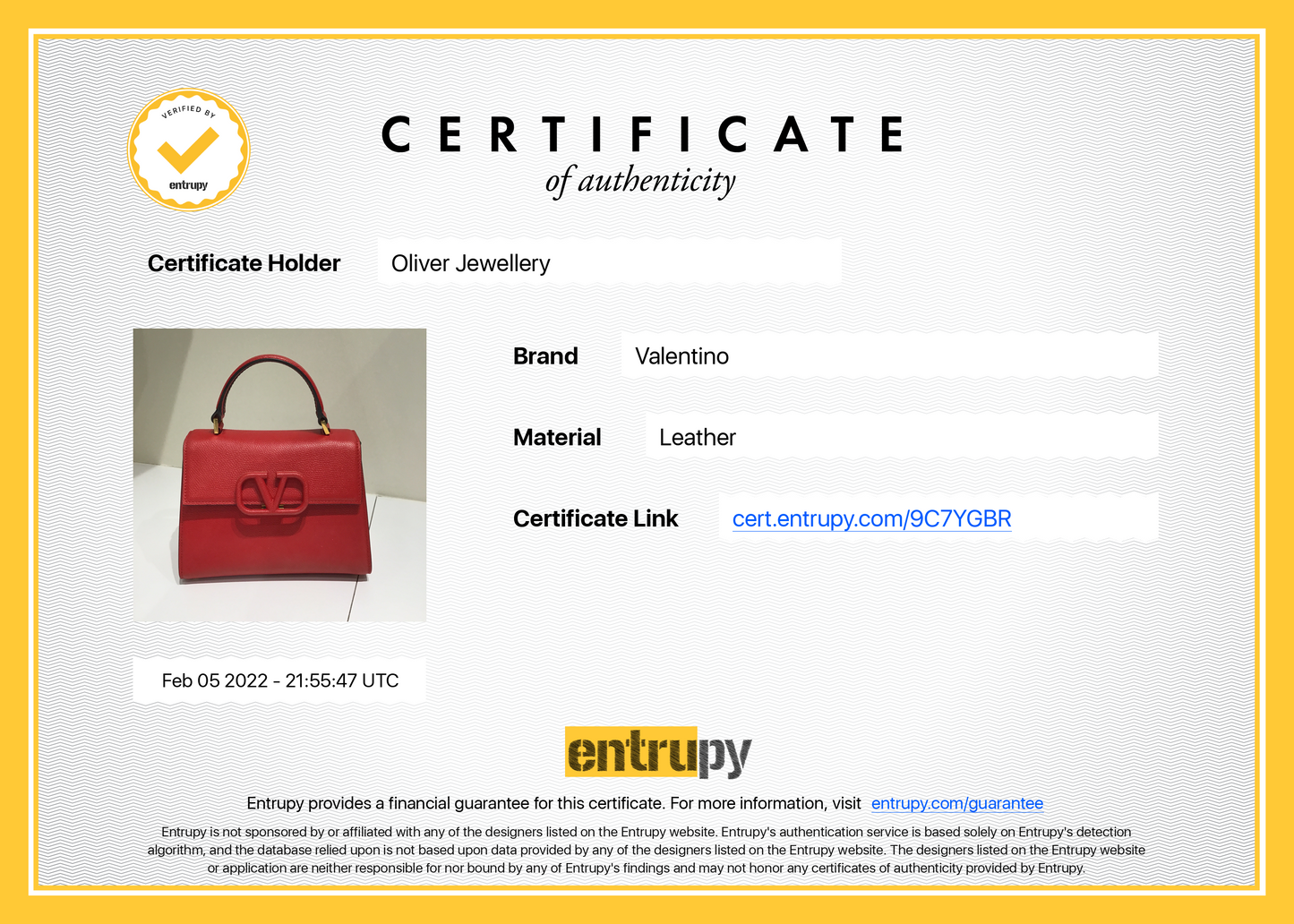 Valentino Small Vsling Top Handle Bag