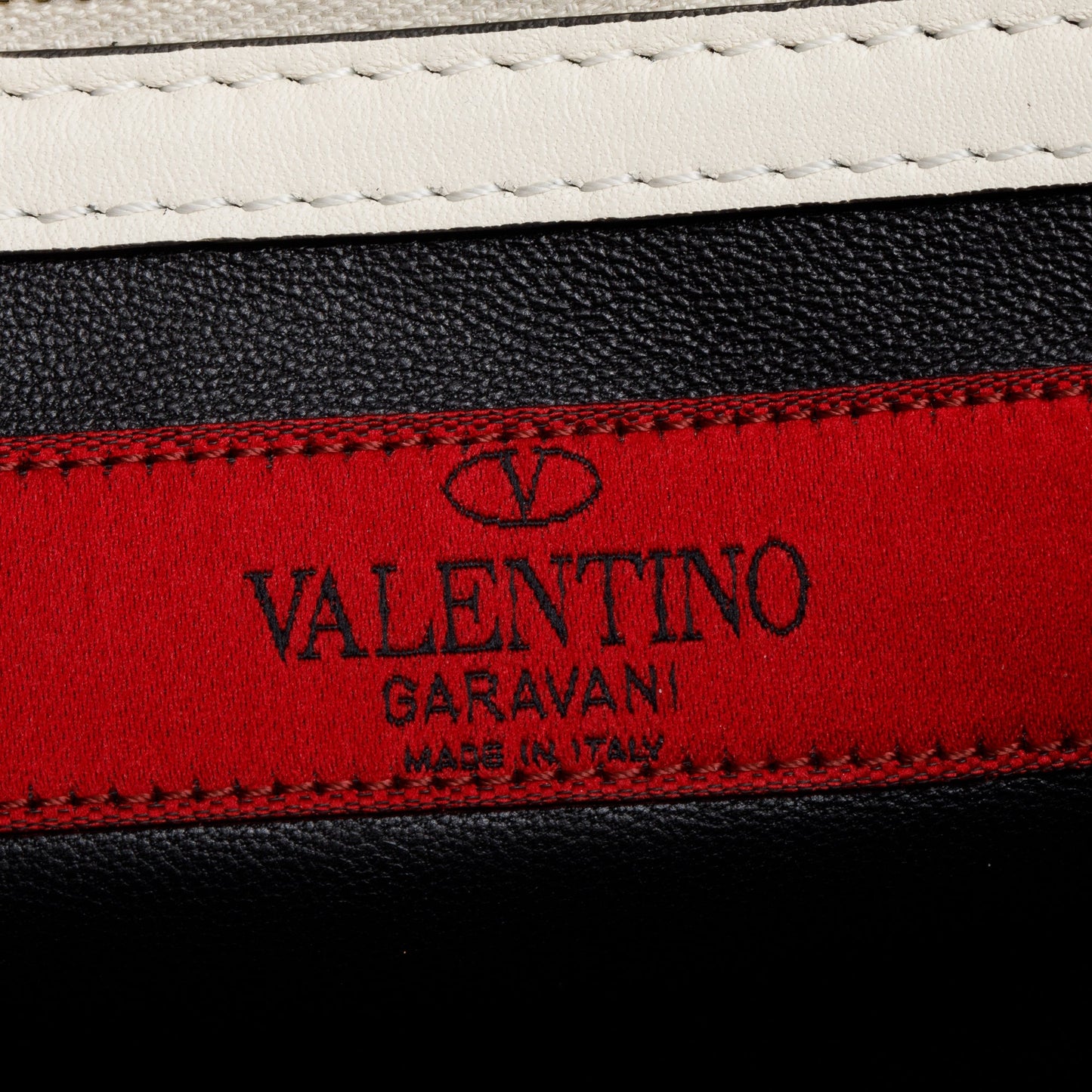 Valentino Tri-color Calfskin Leather Small Glam Lock Chain Bag