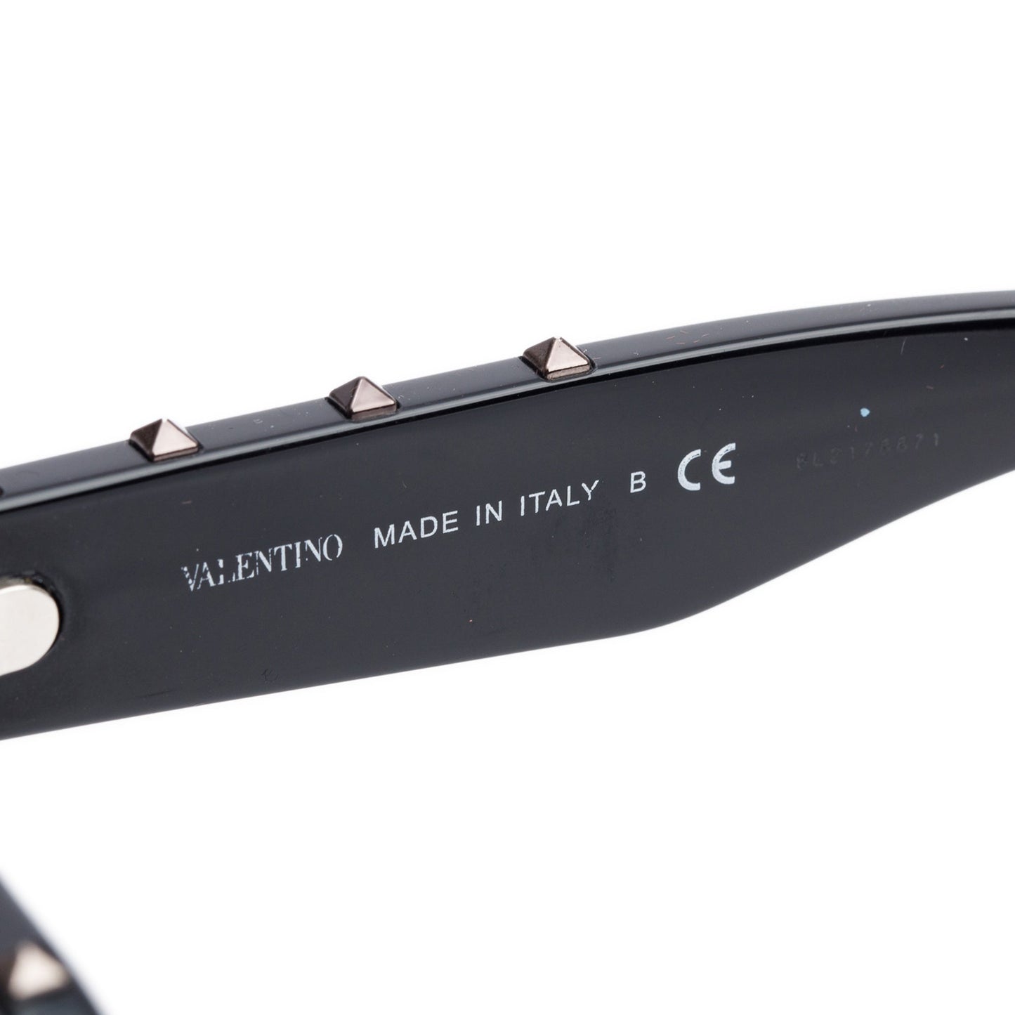 Valentino VA4046 Black Acetate Rockstud Cat-Eye Sunglasses