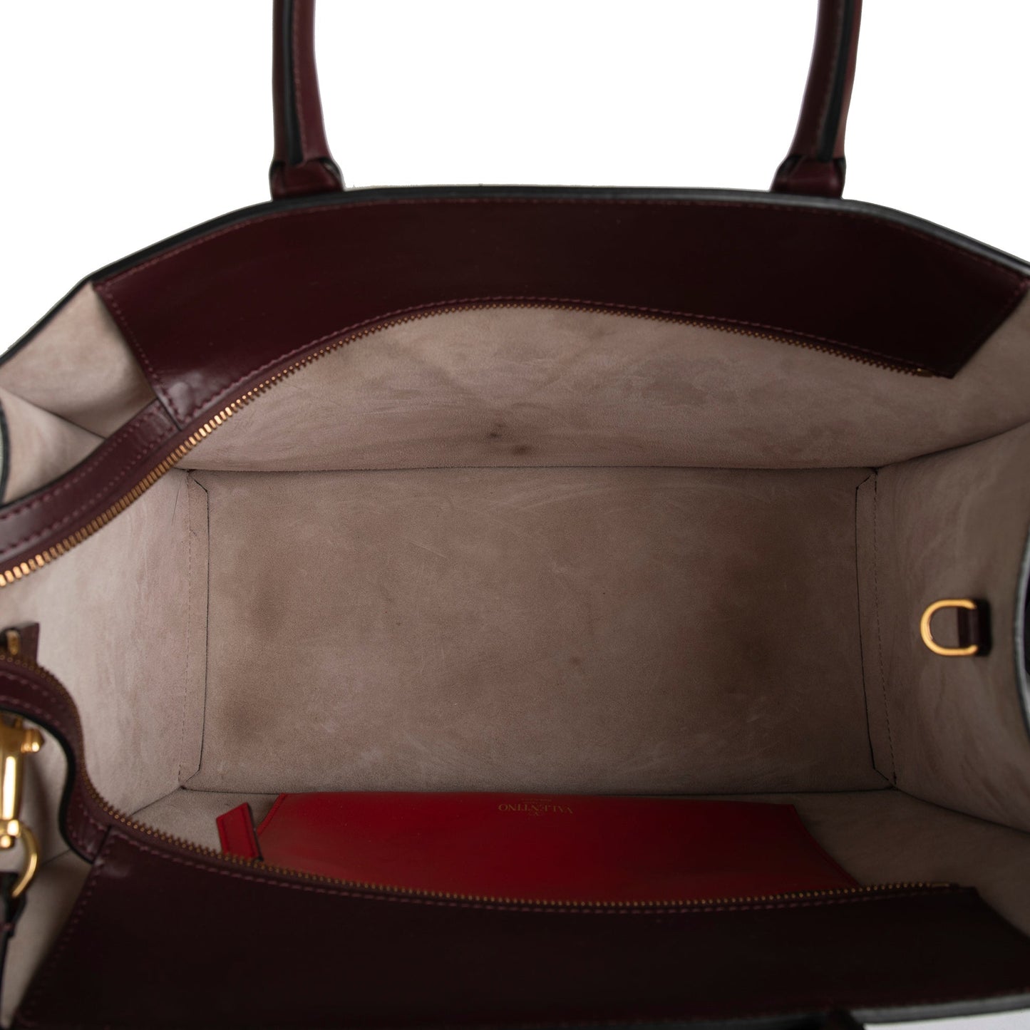 Valentino Vlogo Leather Tote