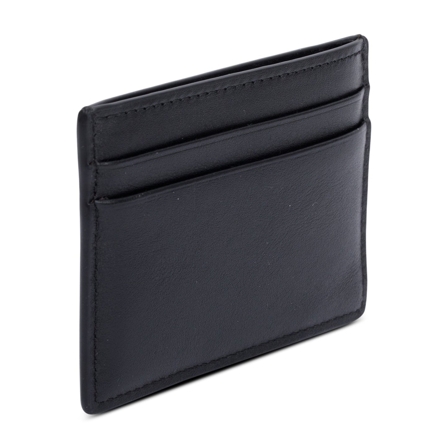 Valentino X Undercover Skull Logo Black Leather Card Holder
