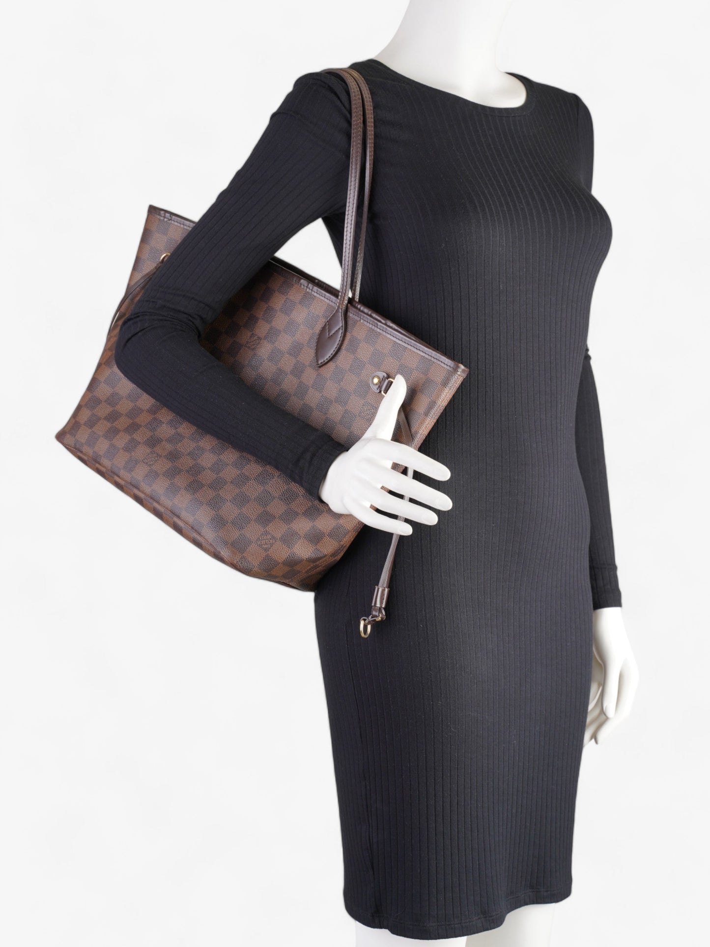 Louis Vuitton Neverfull Damier Ebene Coated Canvas MM