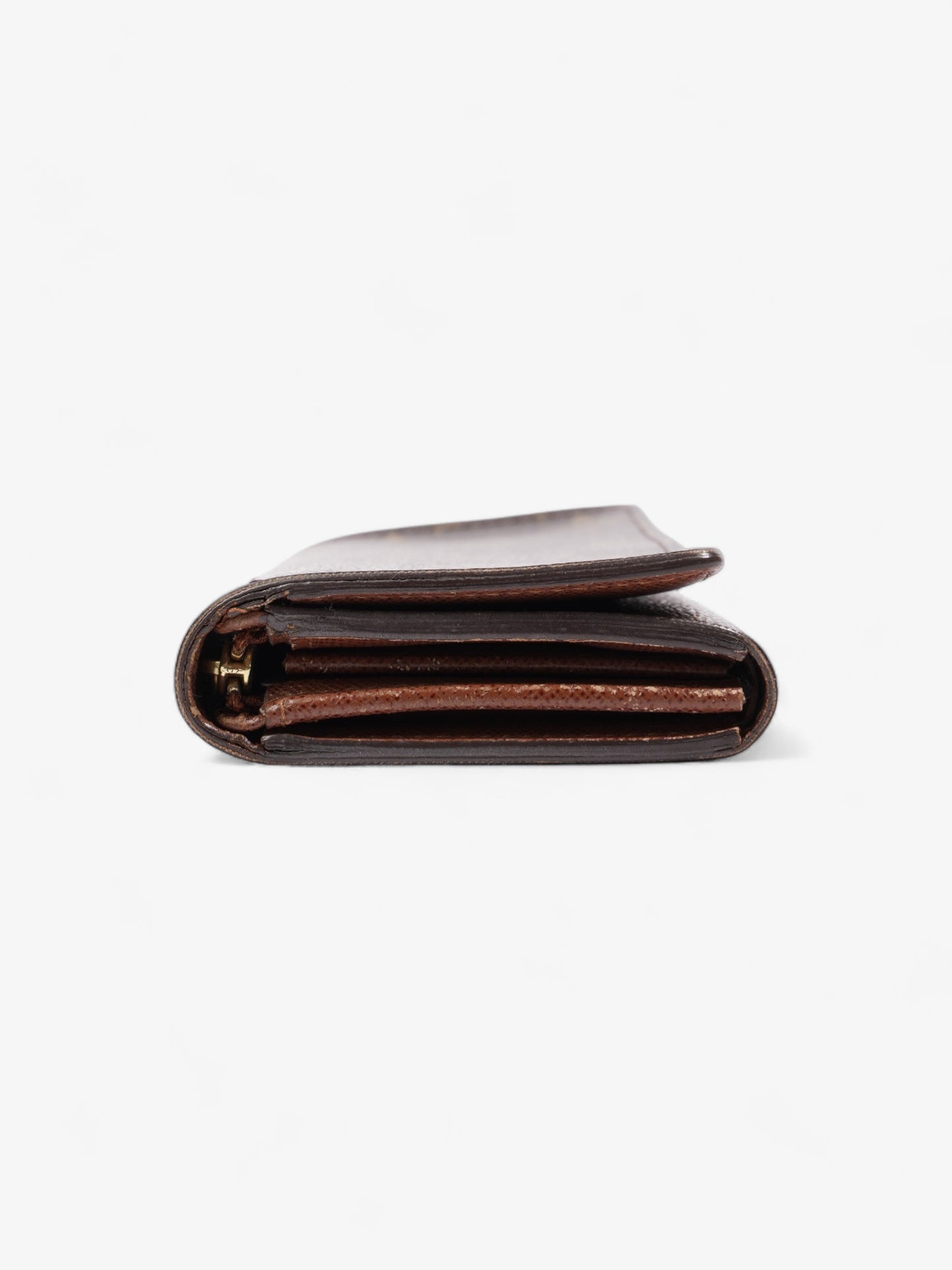 Louis Vuitton Portefeuil-TrÃ©sor Compact Wallet Monogram Coated Canvas