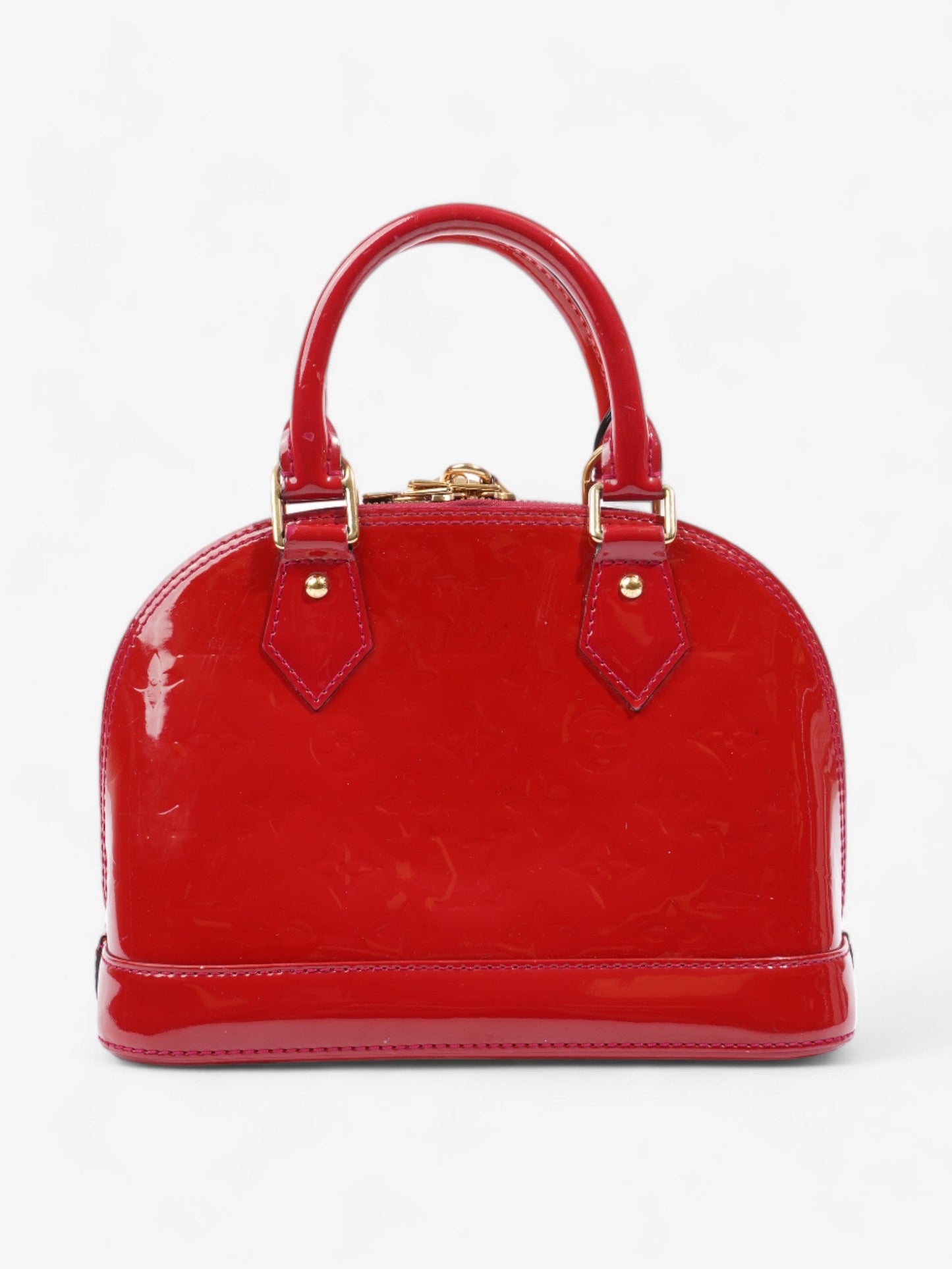 Louis Vuitton Alma Red Monogram Vernis Leather BB