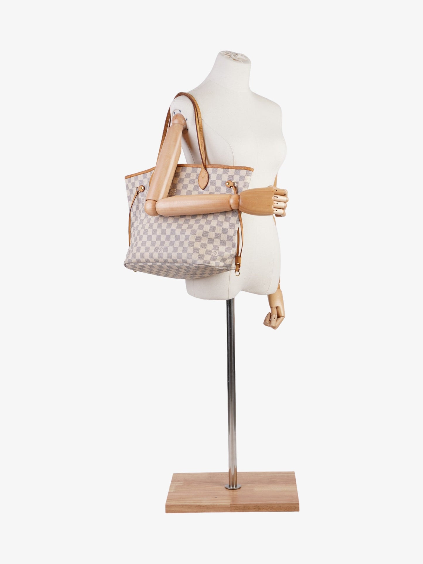 Louis Vuitton Neverfull Damier Azur Coated Canvas MM