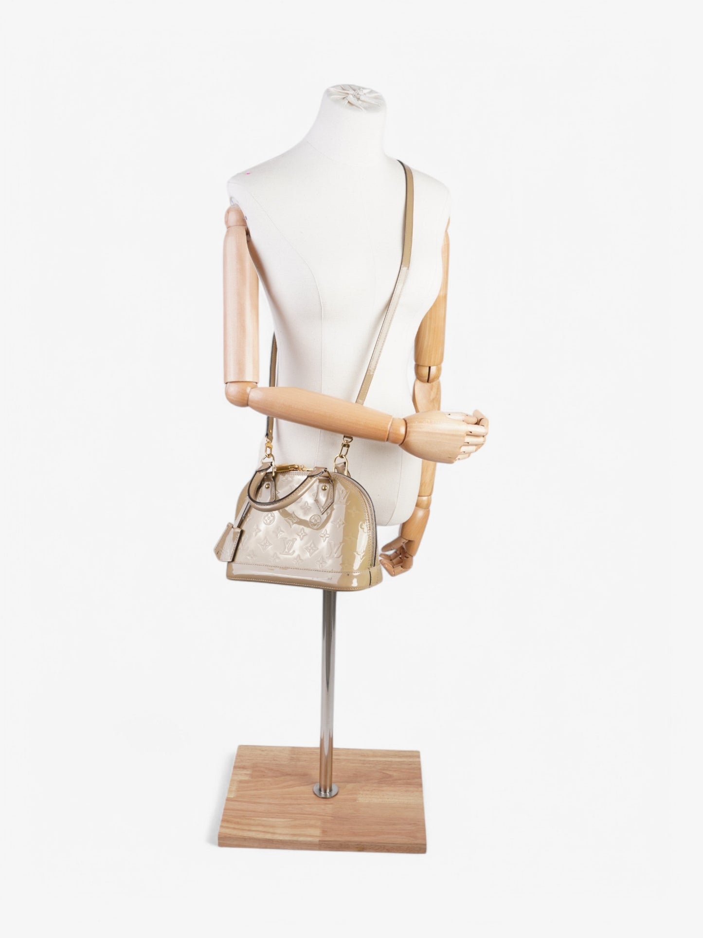 Louis Vuitton Alma Beige Vernis Leather BB